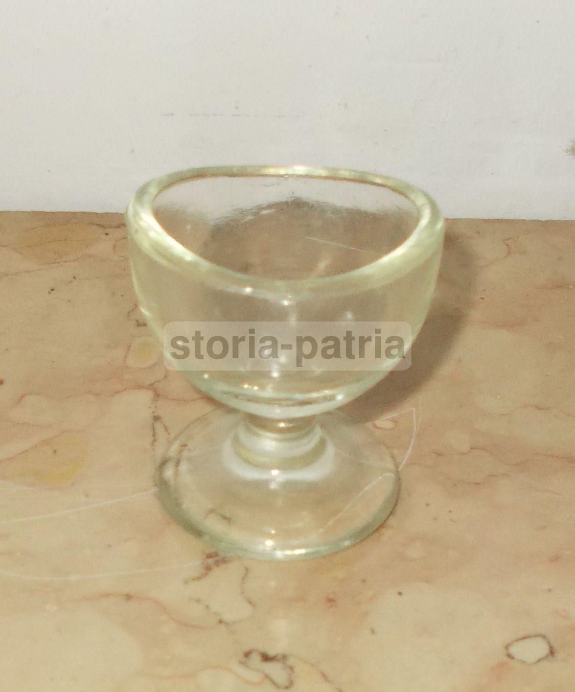 Bicchiere Oculistico Vintage Per Lavaggio Oculare In Vetro