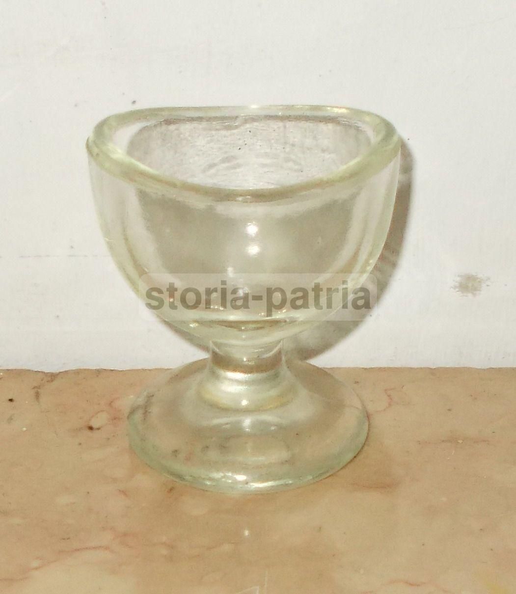 Bicchiere Oculistico Vintage Per Lavaggio Oculare In Vetro