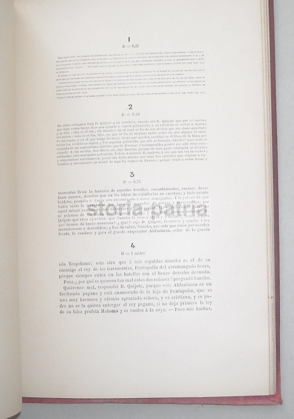 De Wecker   Masselon, Echelle Métrique Per L'Acuità Visiva, Parigi 1907