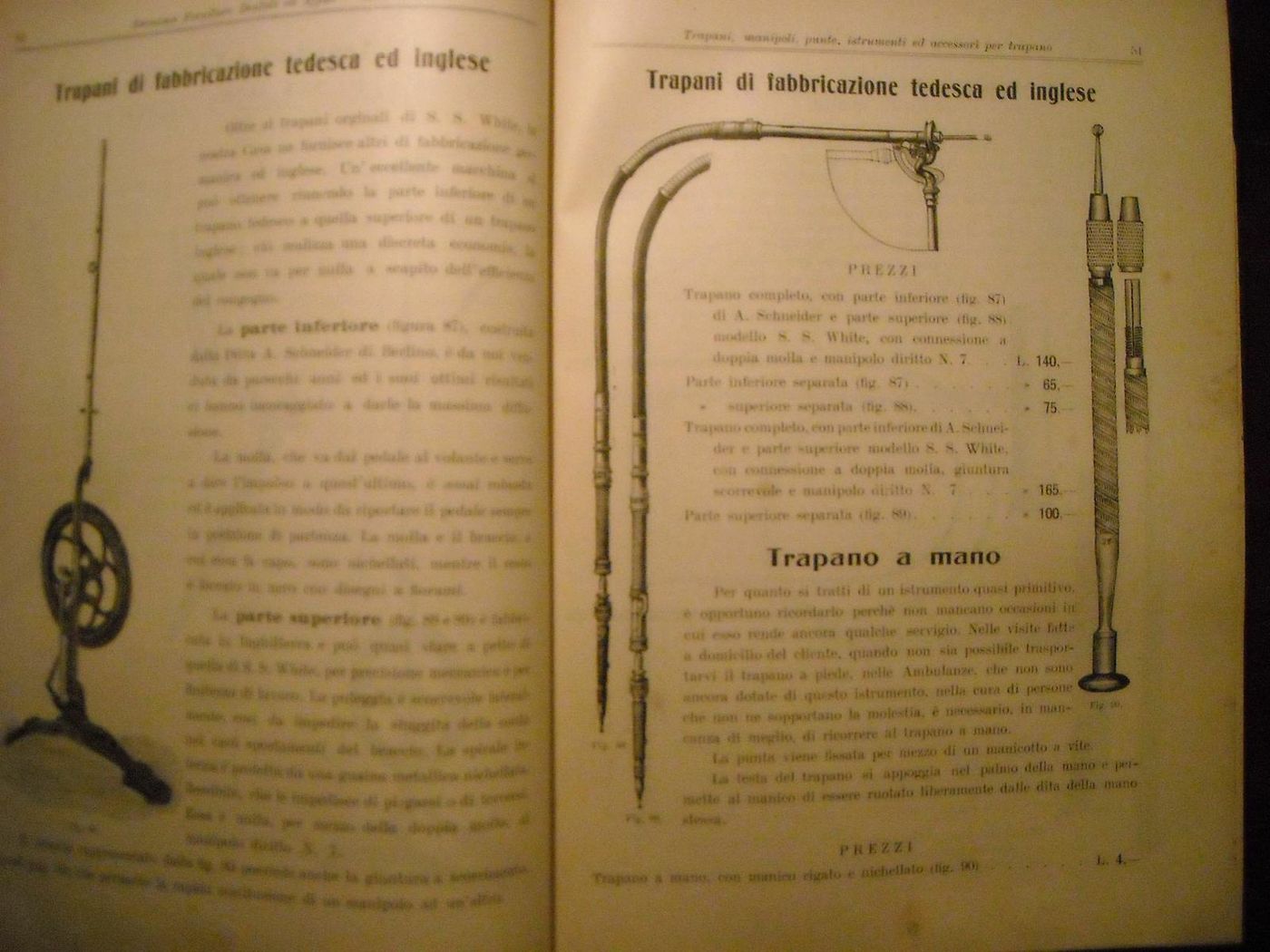 Catalogo Forniture Dentali Anni '20, Attrezzature Odontoiatriche