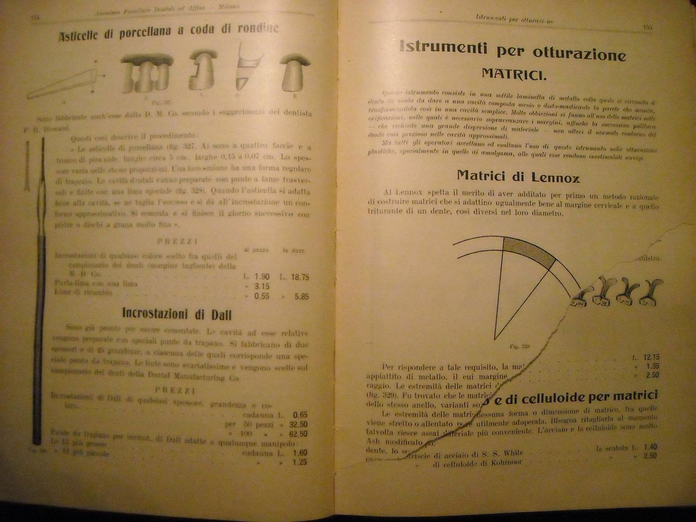 Catalogo Forniture Dentali Anni '20, Attrezzature Odontoiatriche