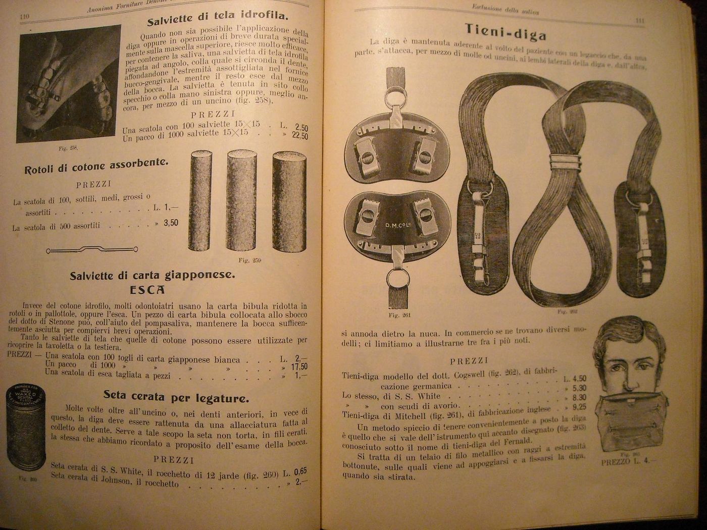 Catalogo Forniture Dentali Anni '20, Attrezzature Odontoiatriche