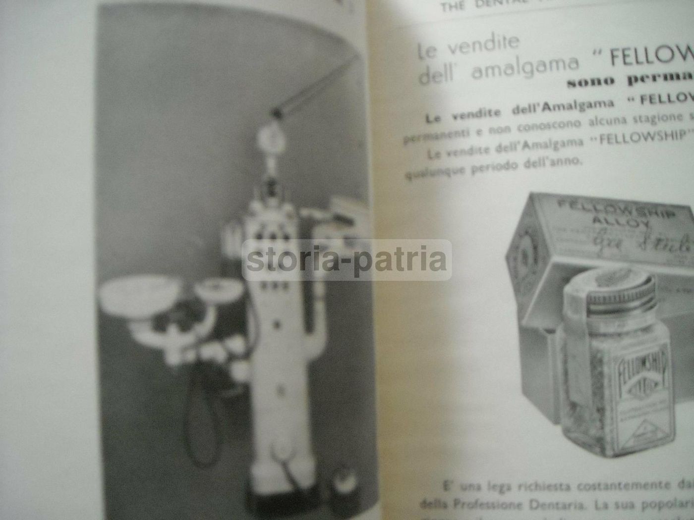 Catalogo Attrezzature Dentistiche Dental Manufacturing Co. Anni '30