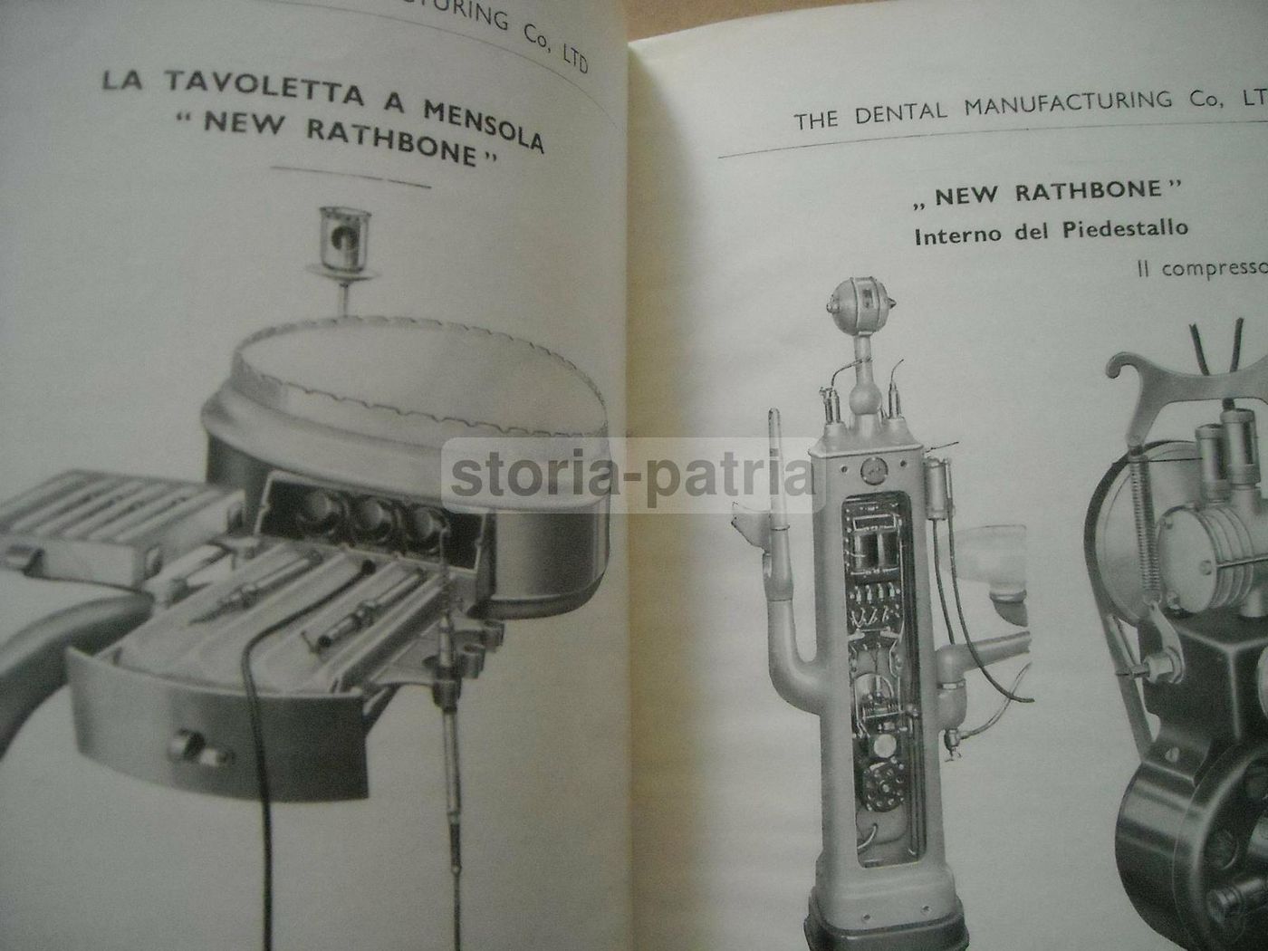 Catalogo Attrezzature Dentistiche Dental Manufacturing Co. Anni '30