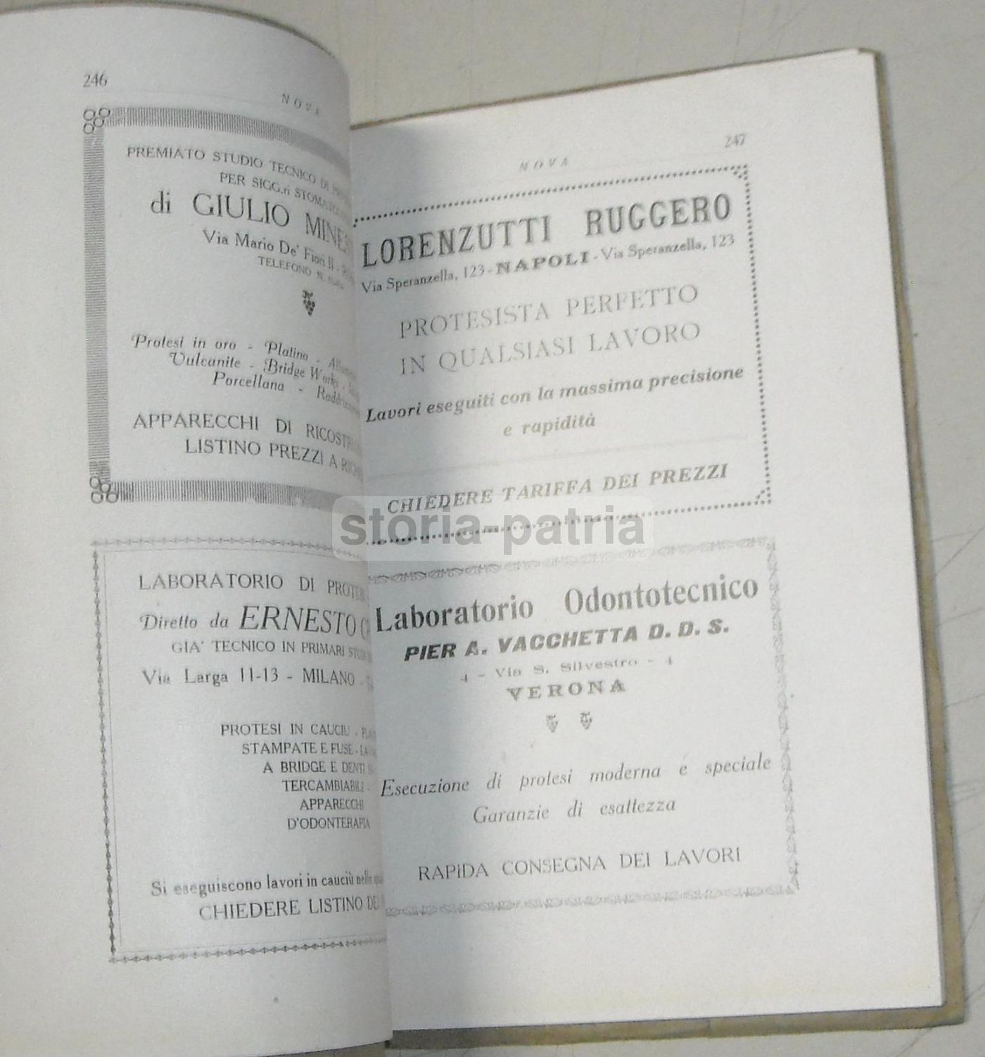 Nova Rivista Odontoiatria 1920 N.6 Con Pubblicità Ash & De Trey