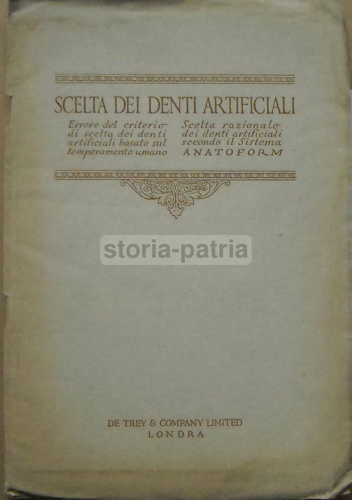 Scelta Dei Denti Artificiali: Sistema Anatoform Di J. Leon Williams (1920)