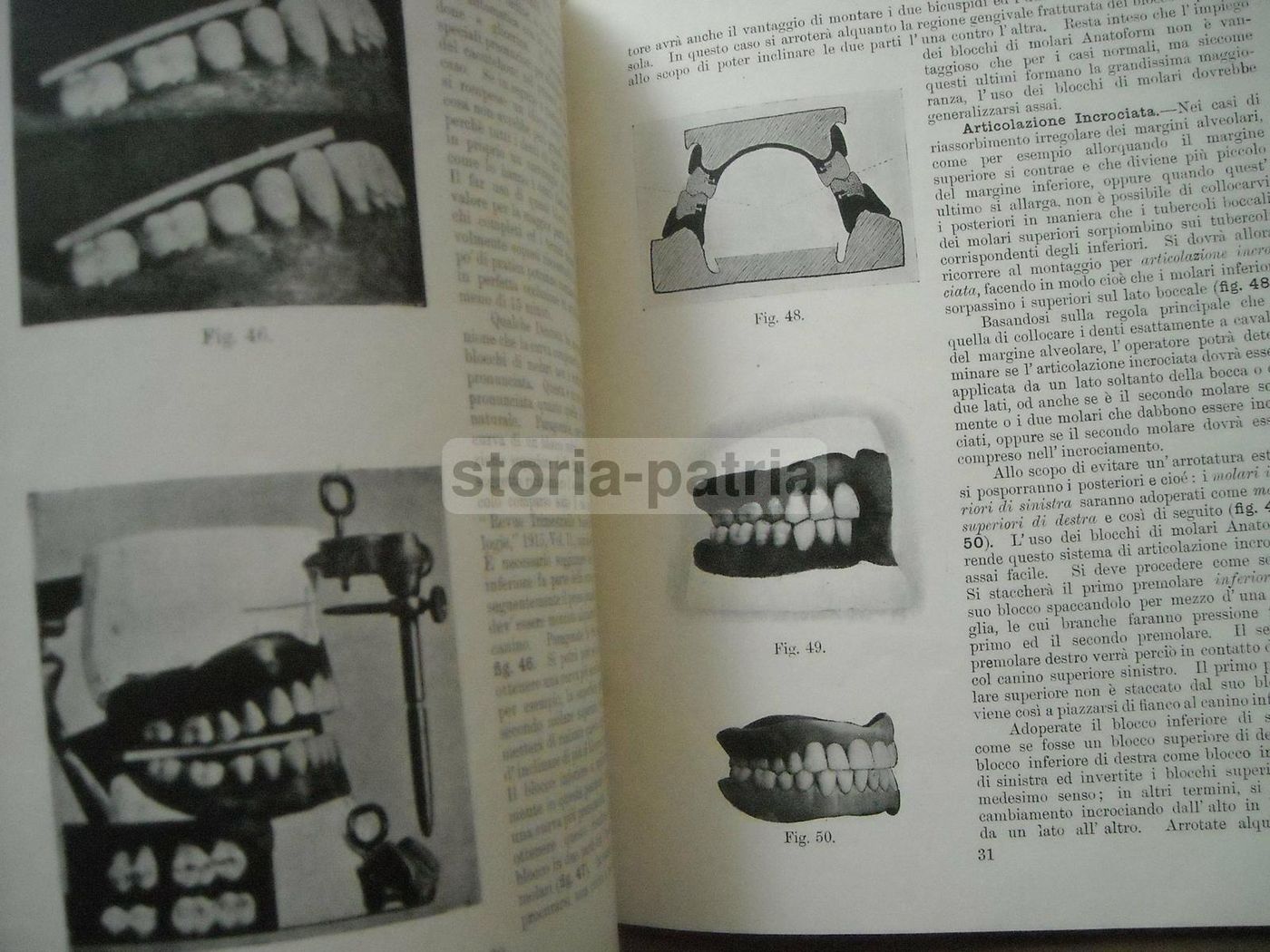 Manuale Denti Artificiali Anatoform E Articolatore Gysi, Anni '30