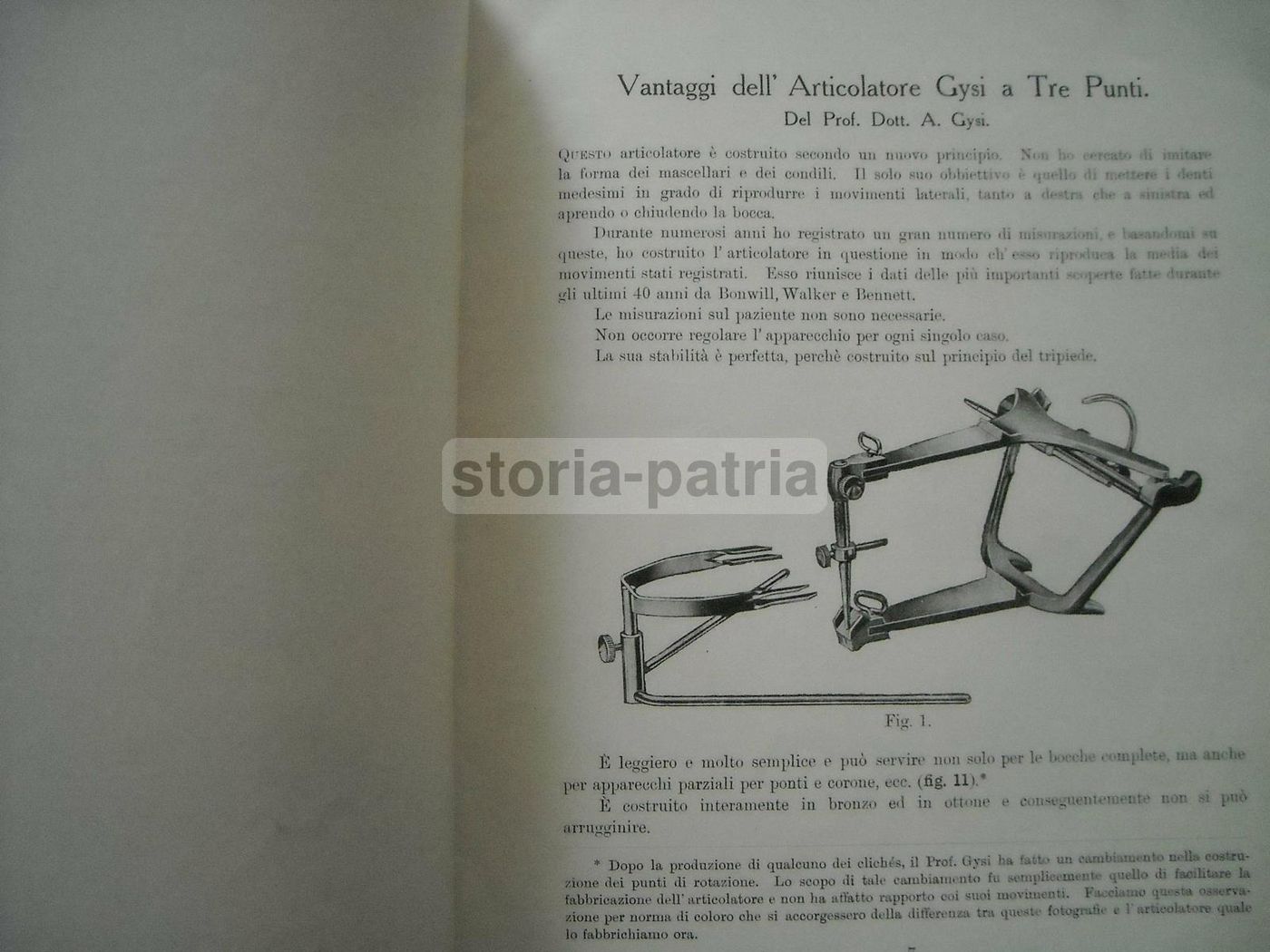 Manuale Denti Artificiali Anatoform E Articolatore Gysi, Anni '30