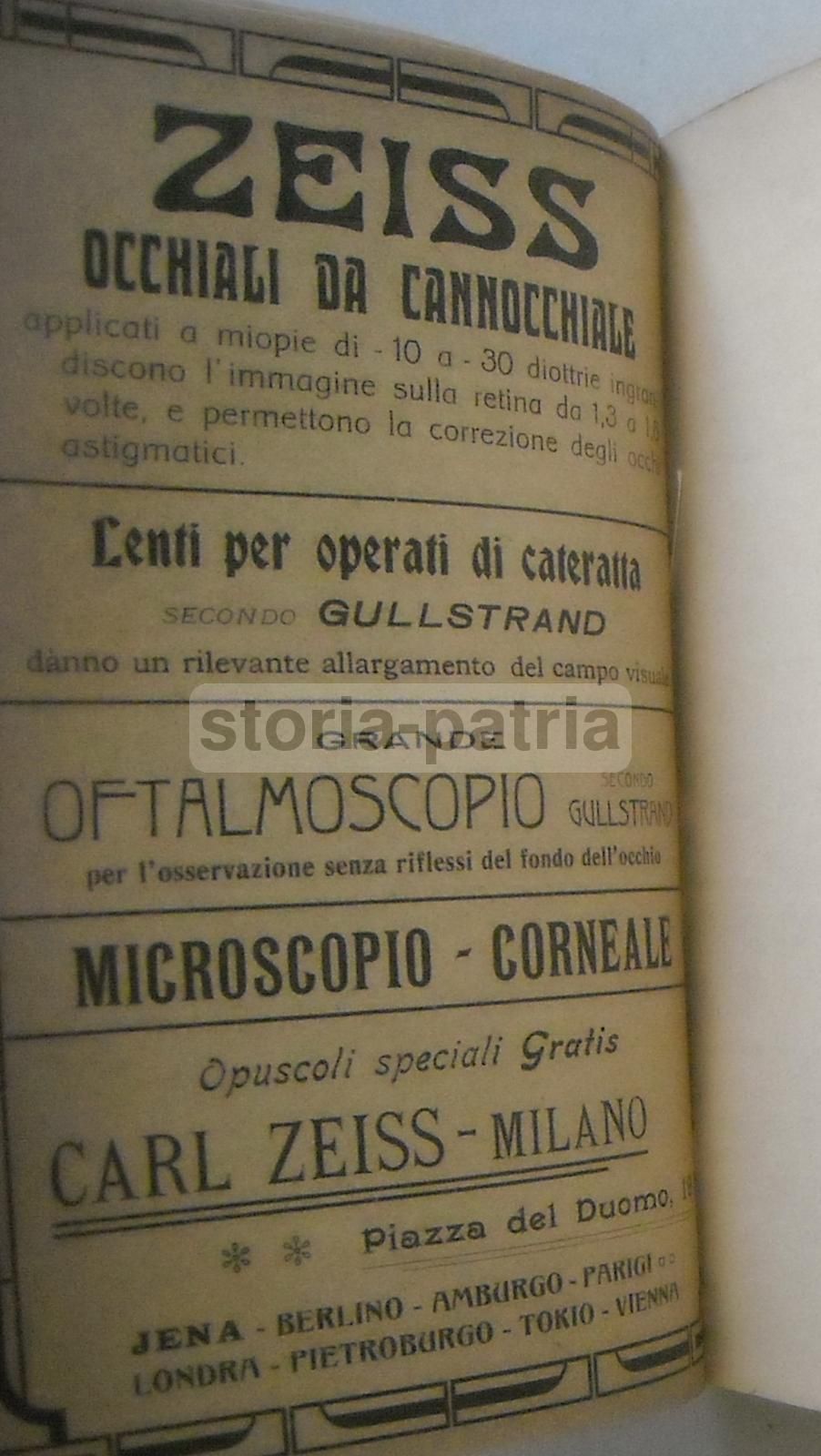 L'Arte Della Occhialeria: Caillaud   Passera (1913) Oftalmologia E Lenti
