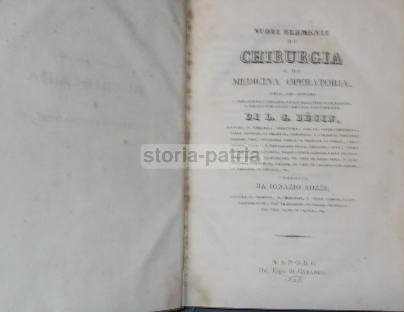 Nuovi Elementi Di Chirurgia E Medicina Operatoria, Begin, 1828