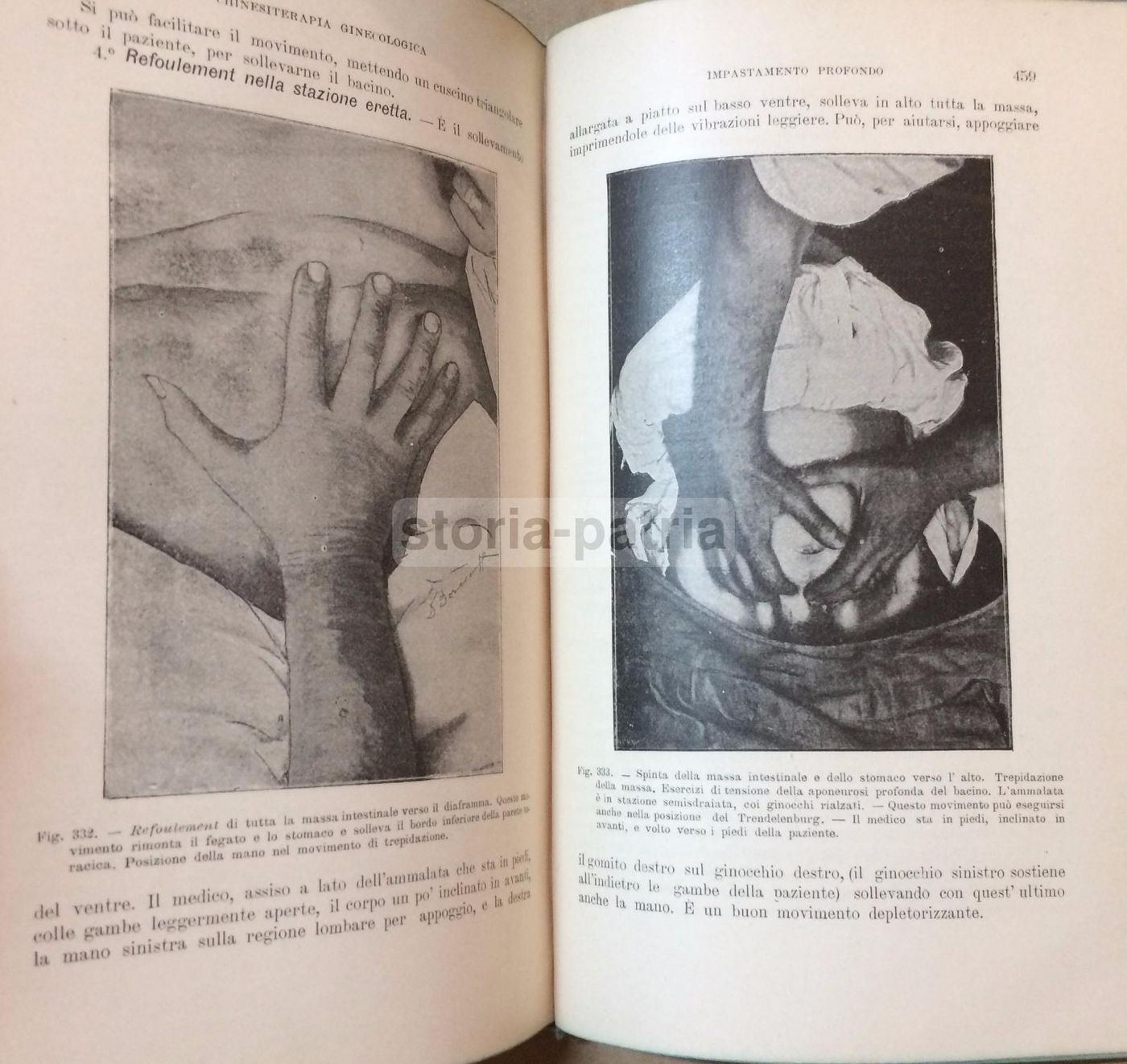 Fisioterapia, Chinesiterapia, Massaggio. Vallardi, 1912. Illustrato