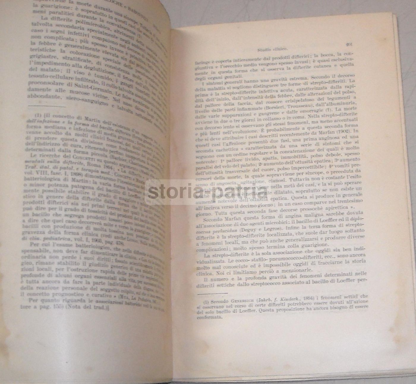 Trattato Influenza, Pertosse, Orecchioni, Difterite. Utet, 1907. G.B. Allaria.