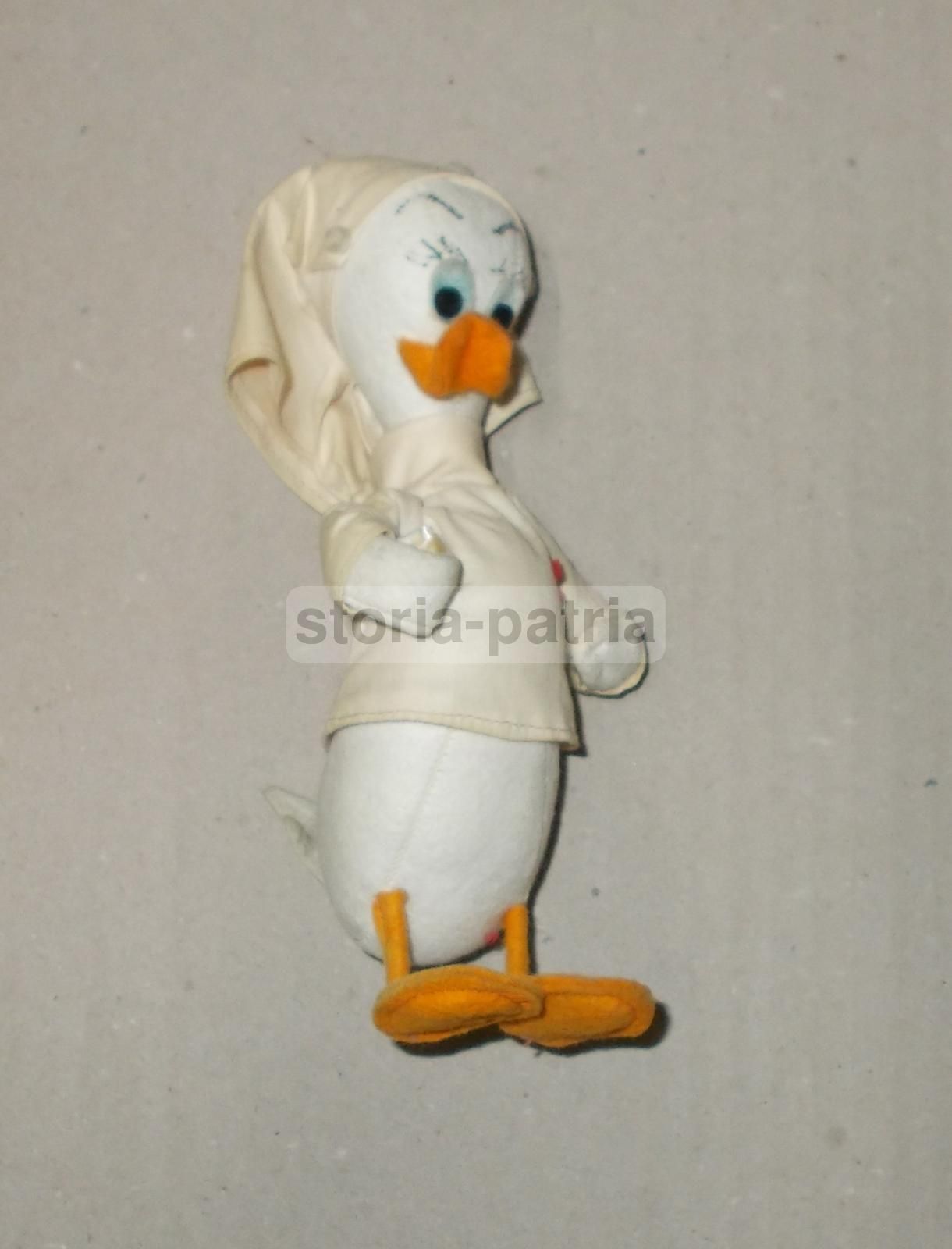 Pupazzo Paperina Infermiera Croce Rossa Pannolenci Vintage Anni '50