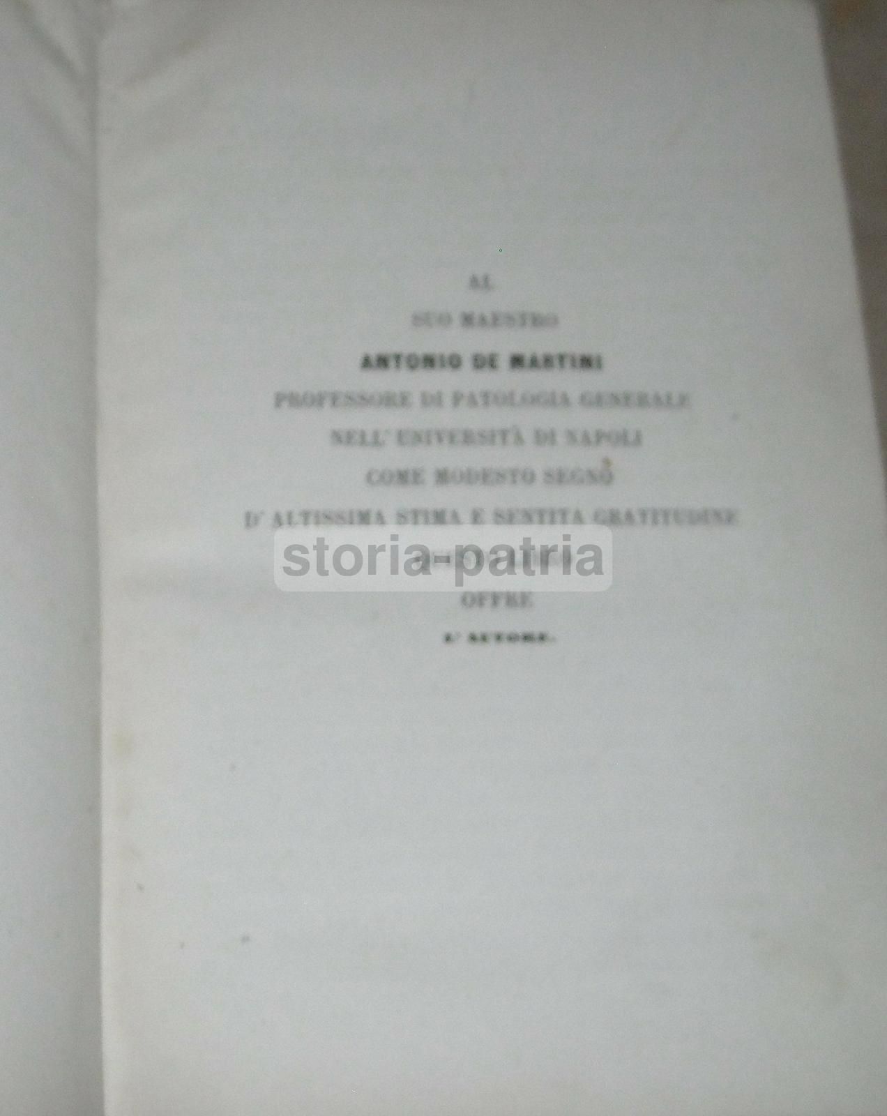 Manuale Di Patologia Generale   Antonio De Martini   Napoli, 1868