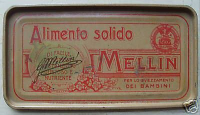 Scatola In Latta Mellin: Pubblicità Antica Anni '20 '30