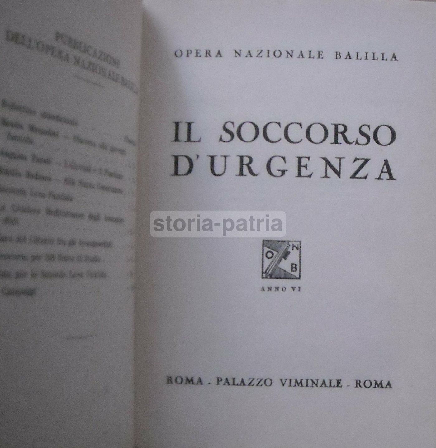 Il Soccorso d'Urgenza: Manuale Medico Dell'Opera Nazionale Balilla (1929) Con Grafica Futurista Di Gobbo
