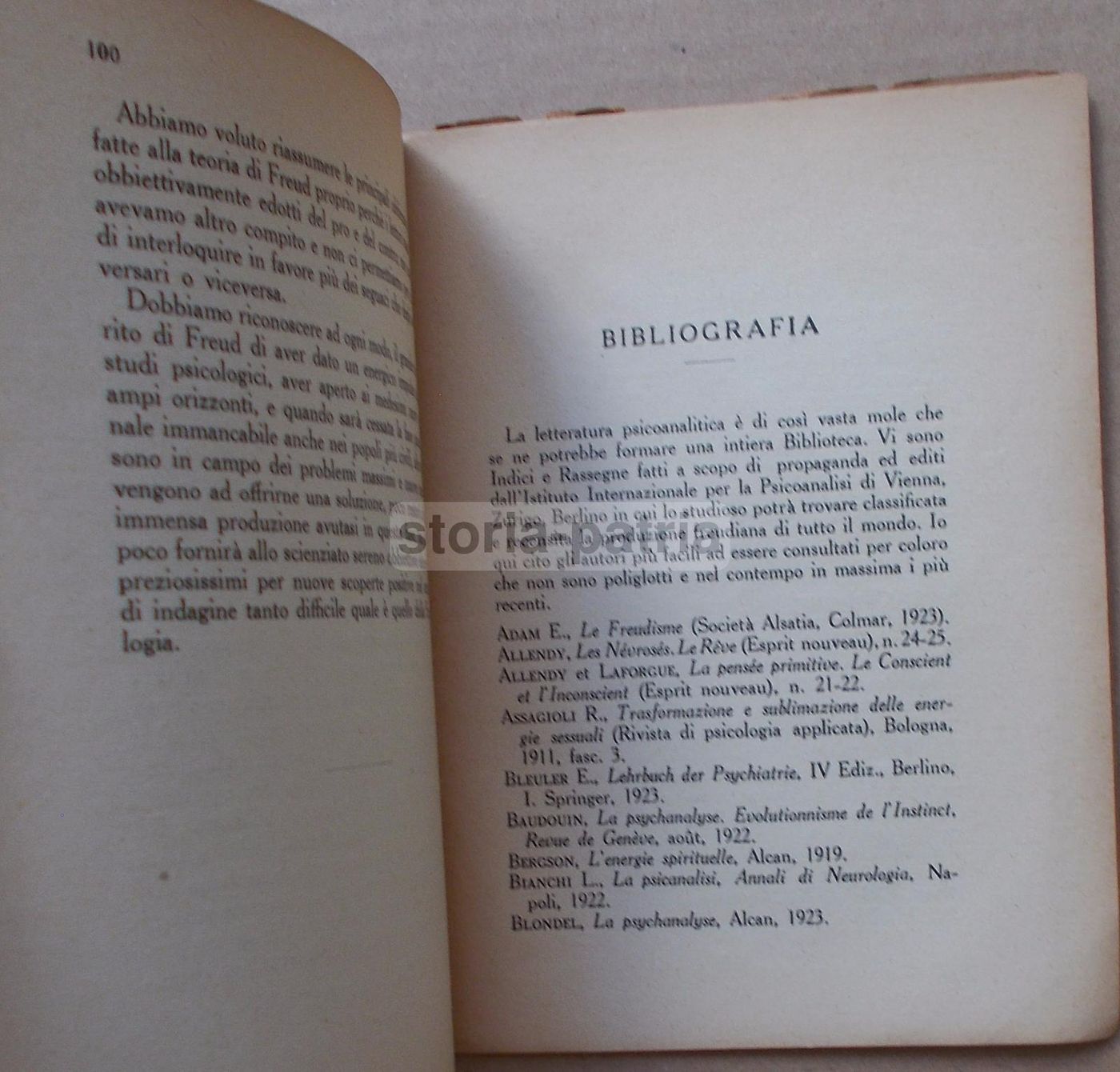 La Psicanalisi Di Giovanni Fabrizi 1928 Prima Edizione Cremonese