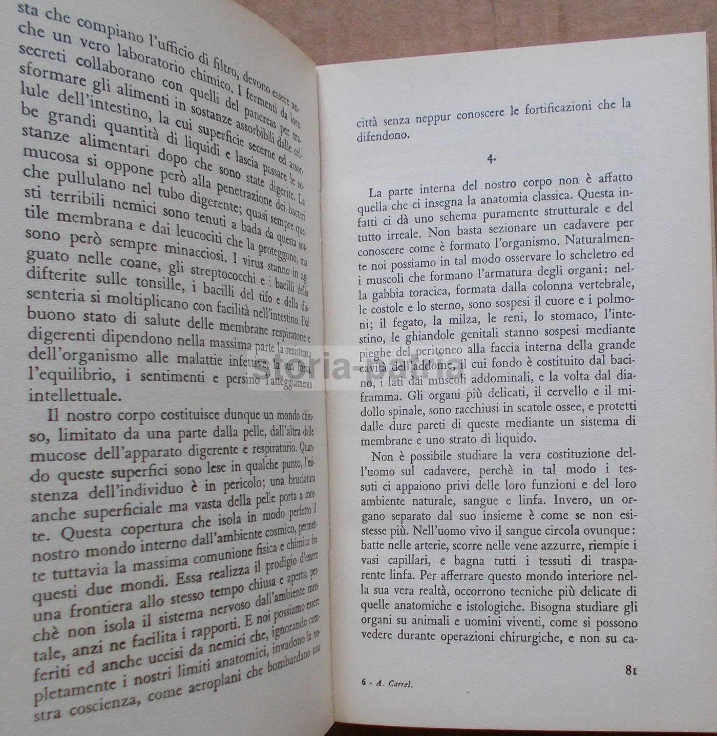 L'Uomo Questo Sconosciuto, Alexis Carrel, Bompiani, 1960