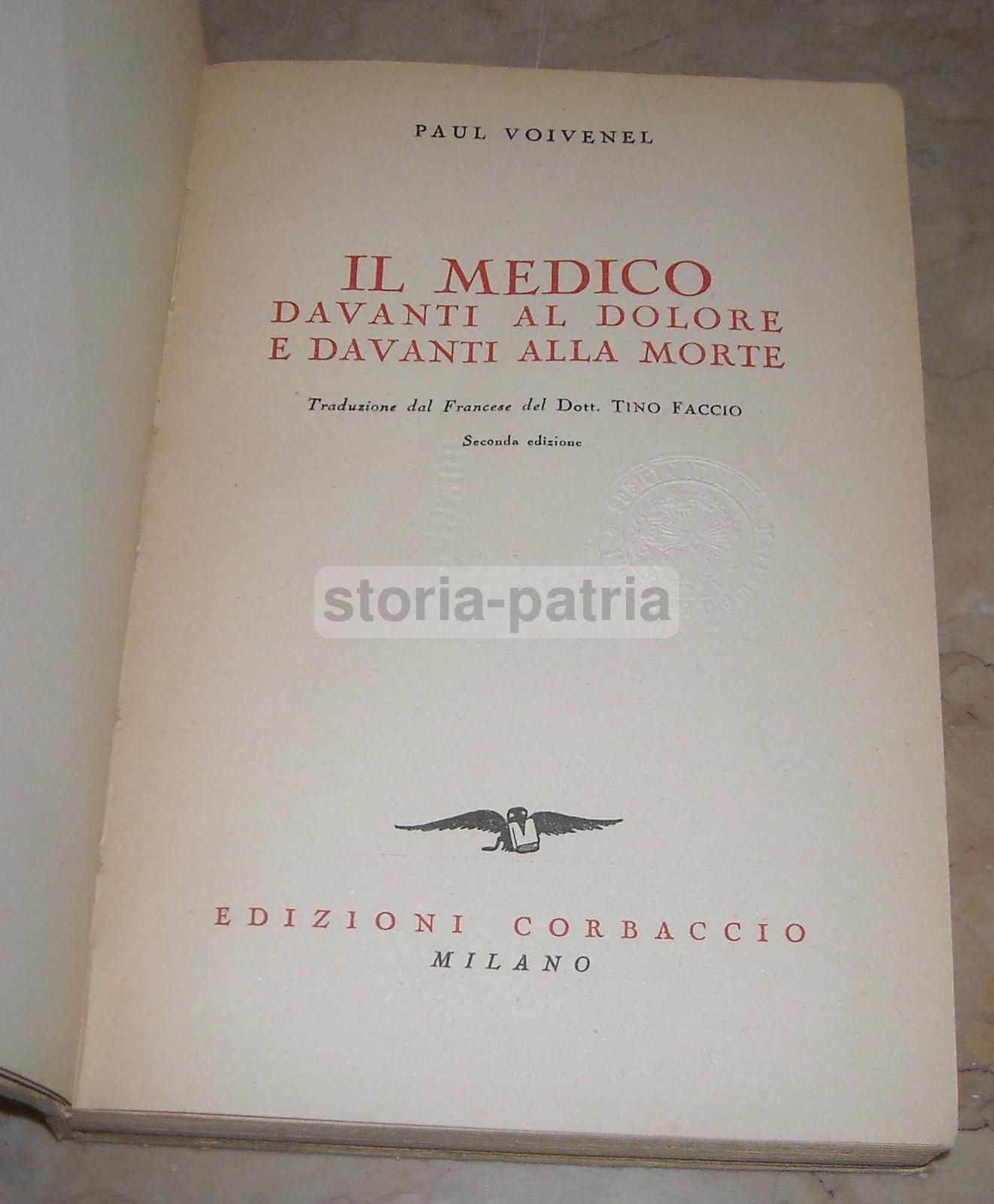Il Medico Davanti Al Dolore E Alla Morte   Paul Voivenel, 1938