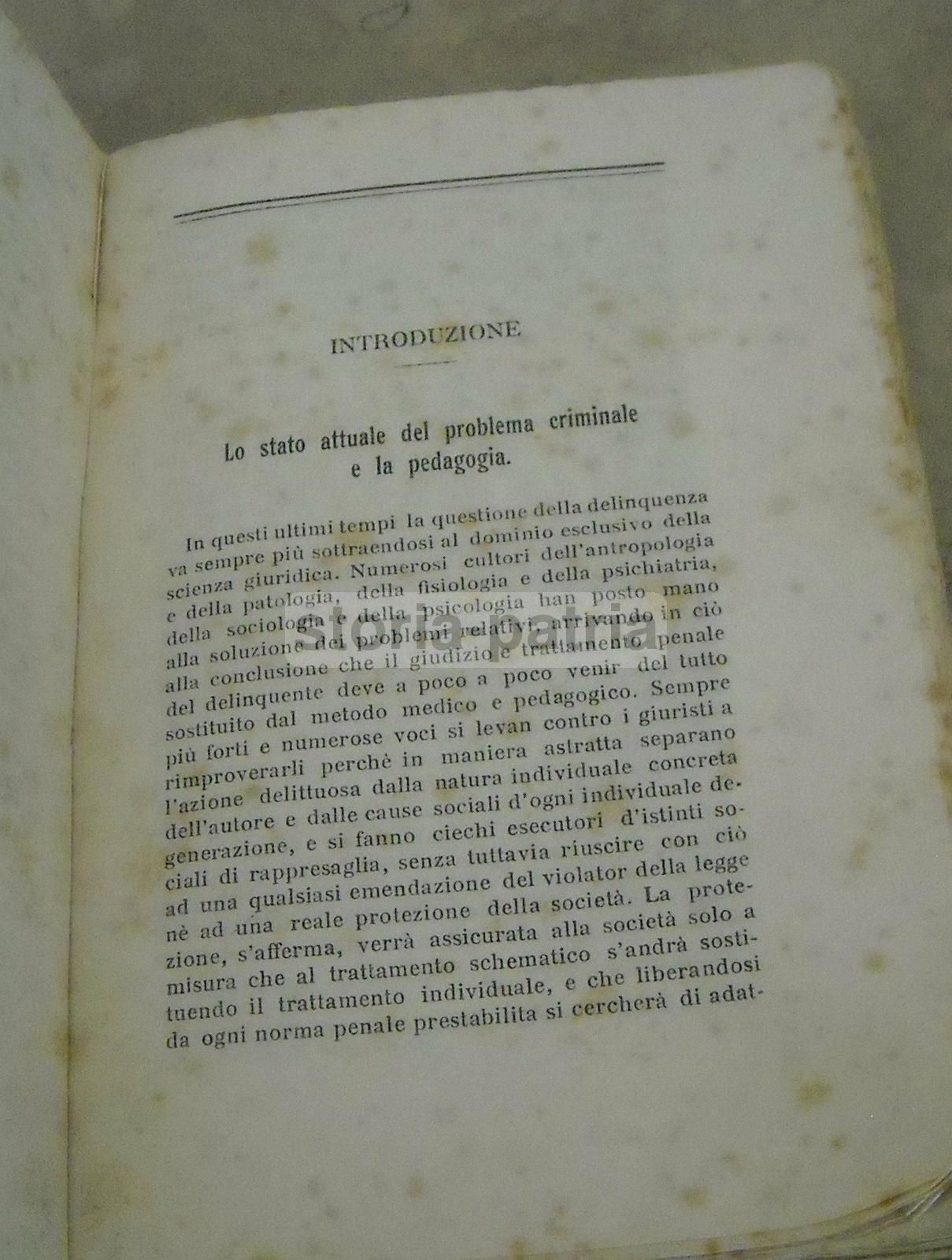 Colpa Ed Espiazione. F.W. Forster, 1912. Delinquenza Giovanile, STEN