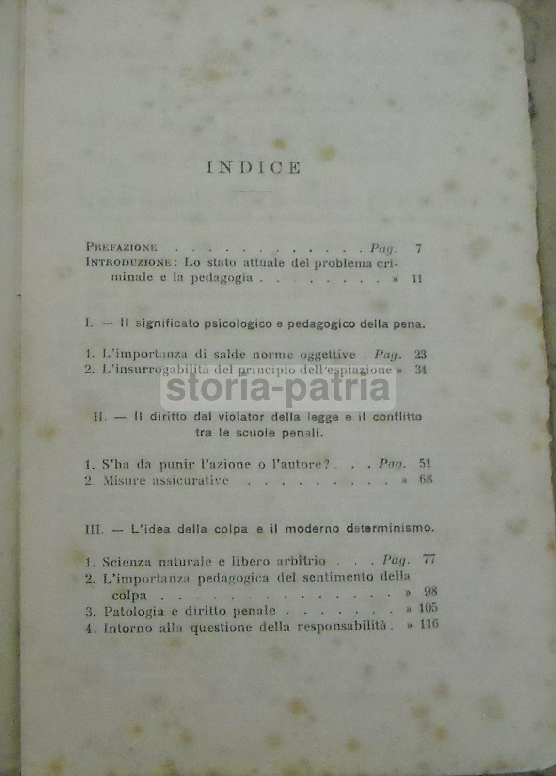 Colpa Ed Espiazione. F.W. Forster, 1912. Delinquenza Giovanile, STEN