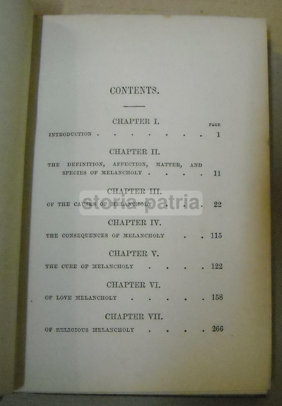 Anatomy Of Melancholy Burton 1867   Edizione Antica Di Psichiatria