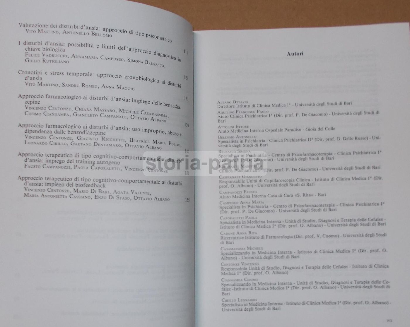 Medicina Psicosomatica: Disturbi d'Ansia E Anoressia. O. Albano, V. Centonze, 1991