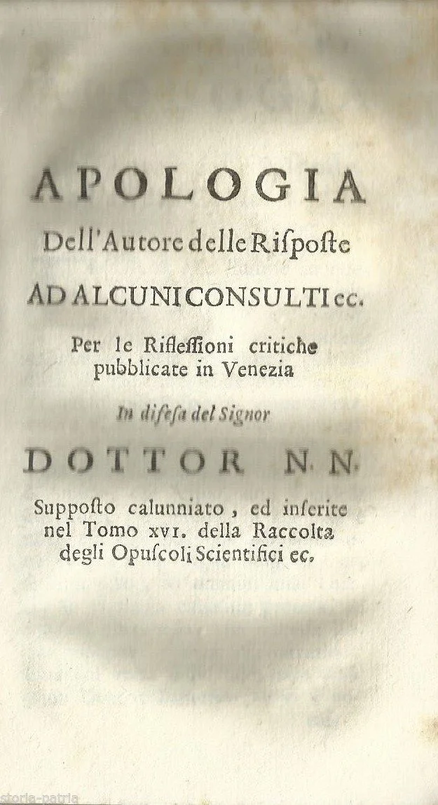 Venetian Medical Apologia of the Early Eighteenth Century: The Zanettini Case and Malignant Fever