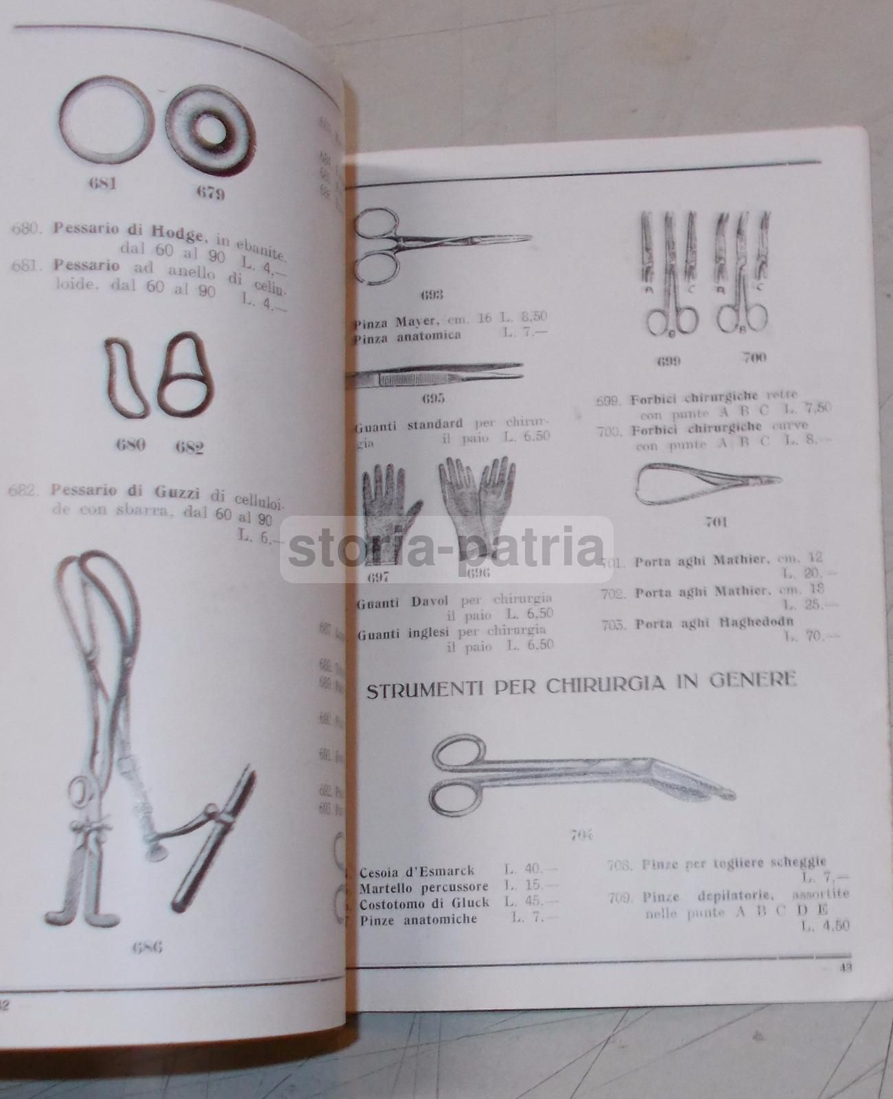 Catalogo Tizioni Roma: Attrezzature Mediche E Chirurgiche, Anni '30