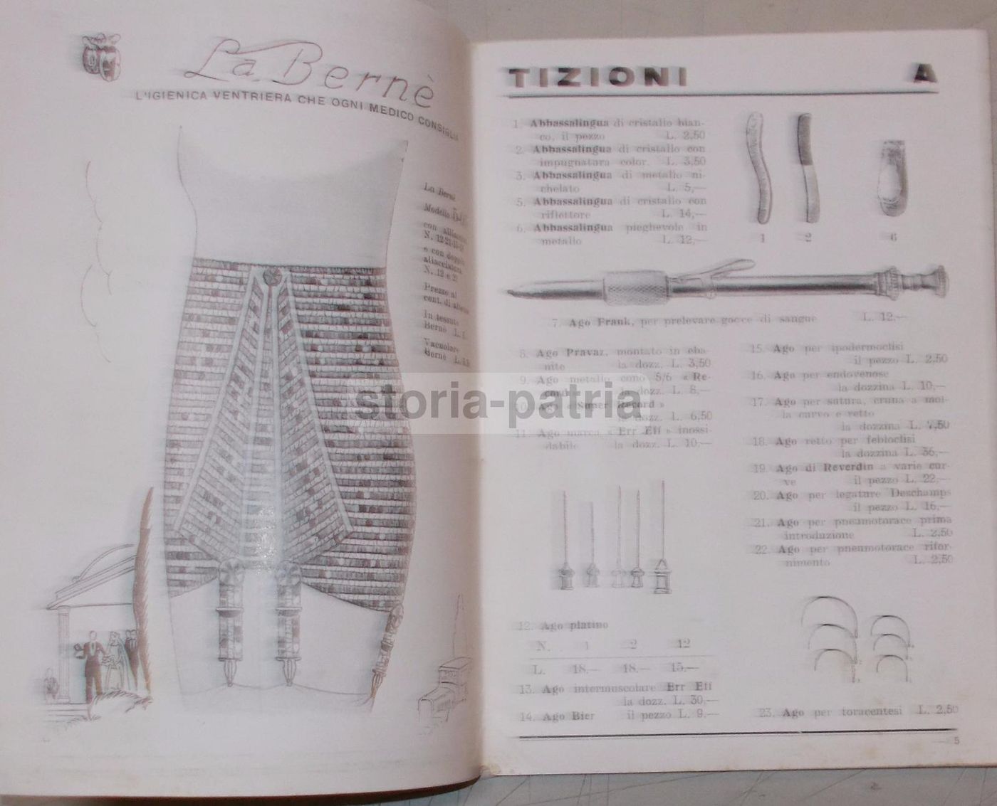 Catalogo Tizioni Roma: Attrezzature Mediche E Chirurgiche, Anni '30