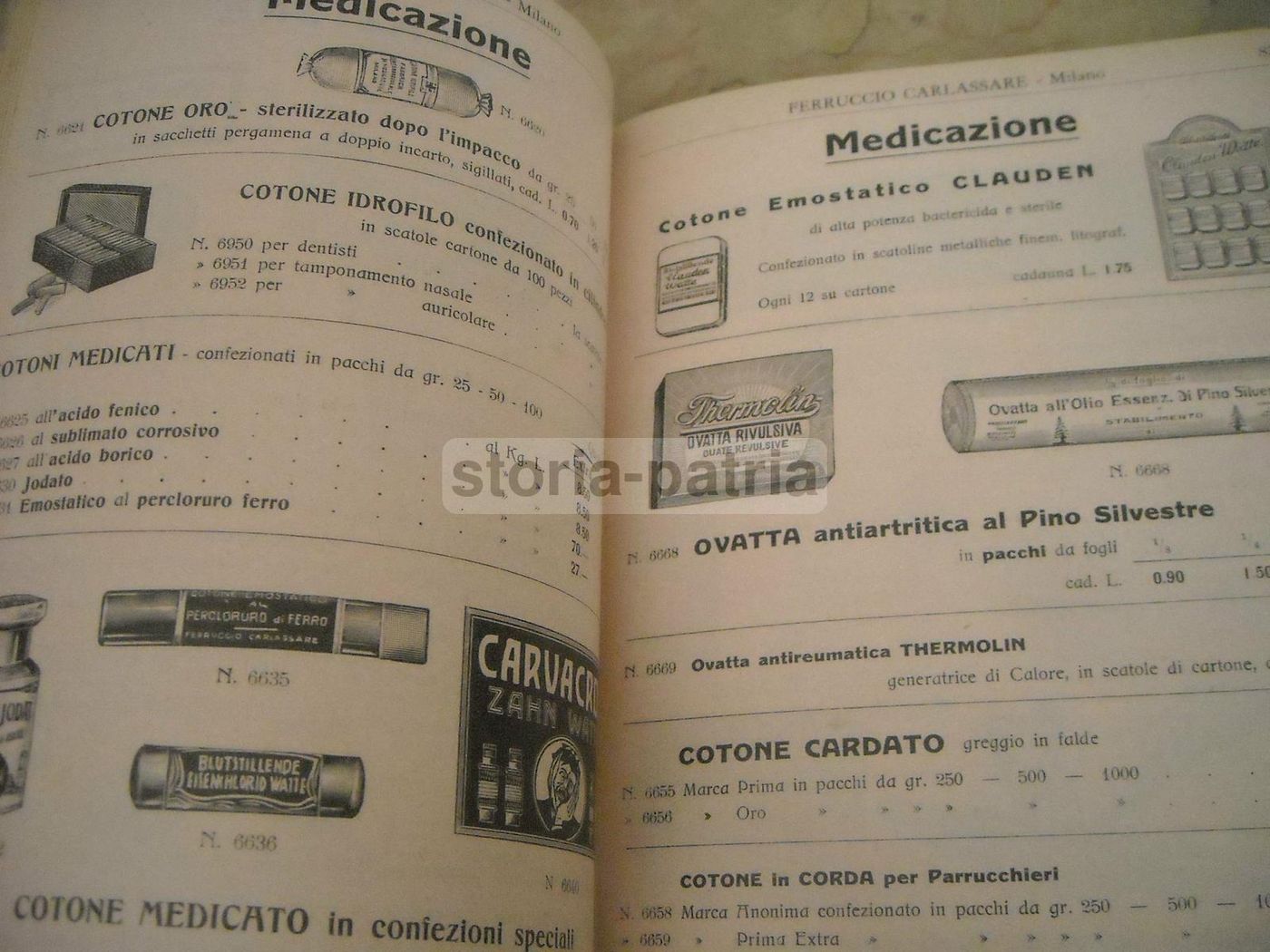 Catalogo Carlassare 1935 Attrezzature Mediche E Sanitarie Milano