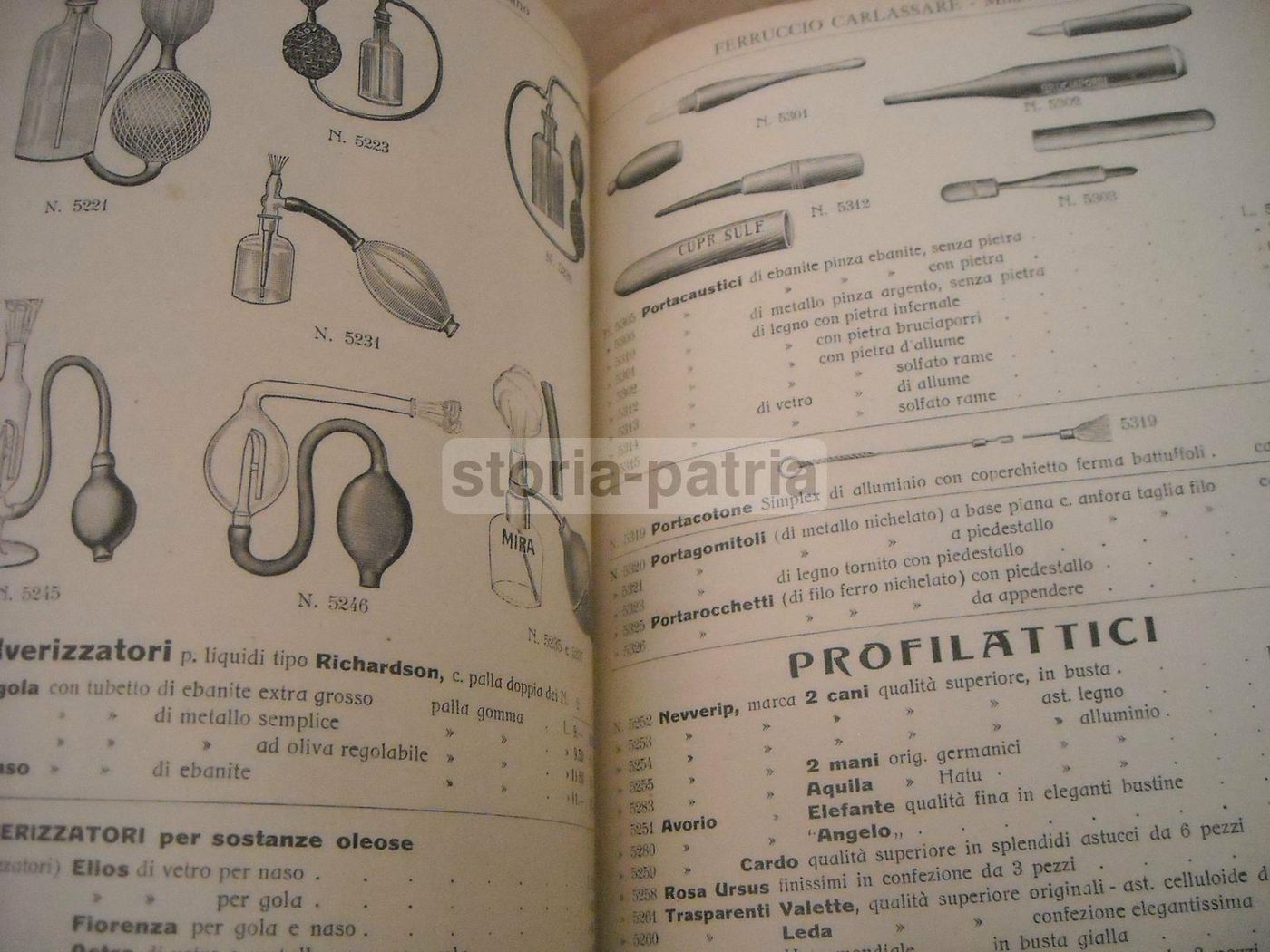 Catalogo Carlassare 1935 Attrezzature Mediche E Sanitarie Milano