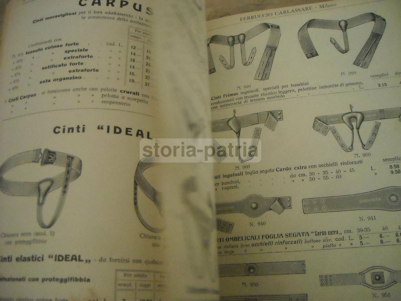 Catalogo Carlassare 1935 Attrezzature Mediche E Sanitarie Milano