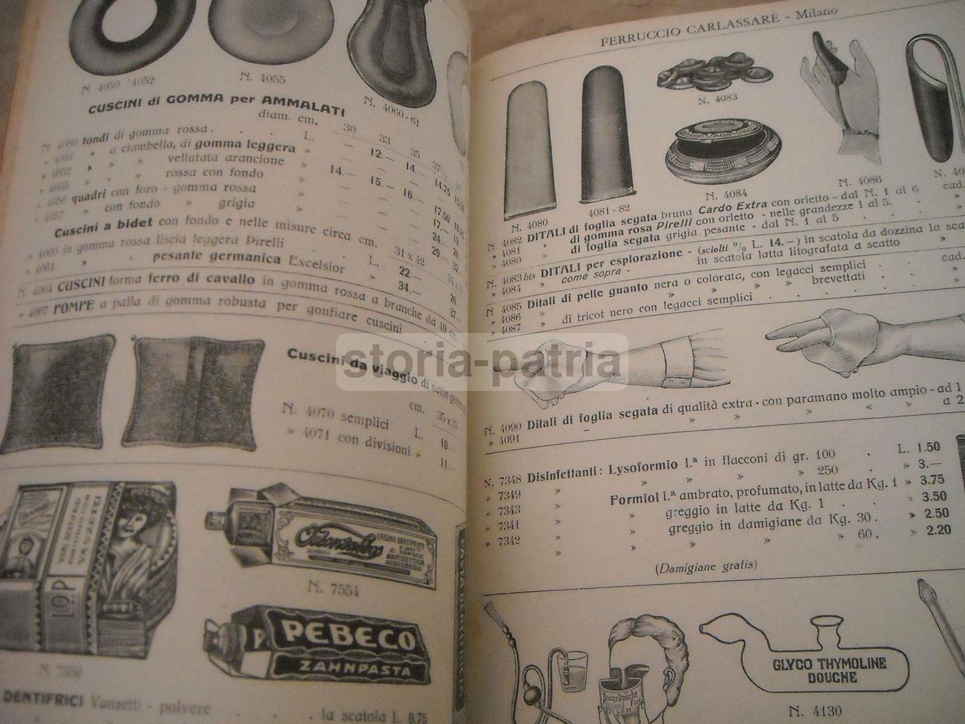 Catalogo Carlassare 1935 Attrezzature Mediche E Sanitarie Milano