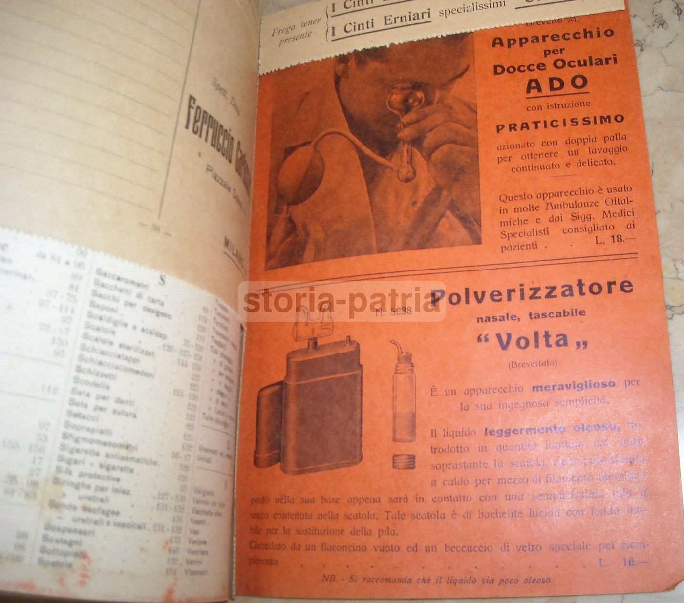Catalogo Carlassare 1935 Attrezzature Mediche E Sanitarie Milano