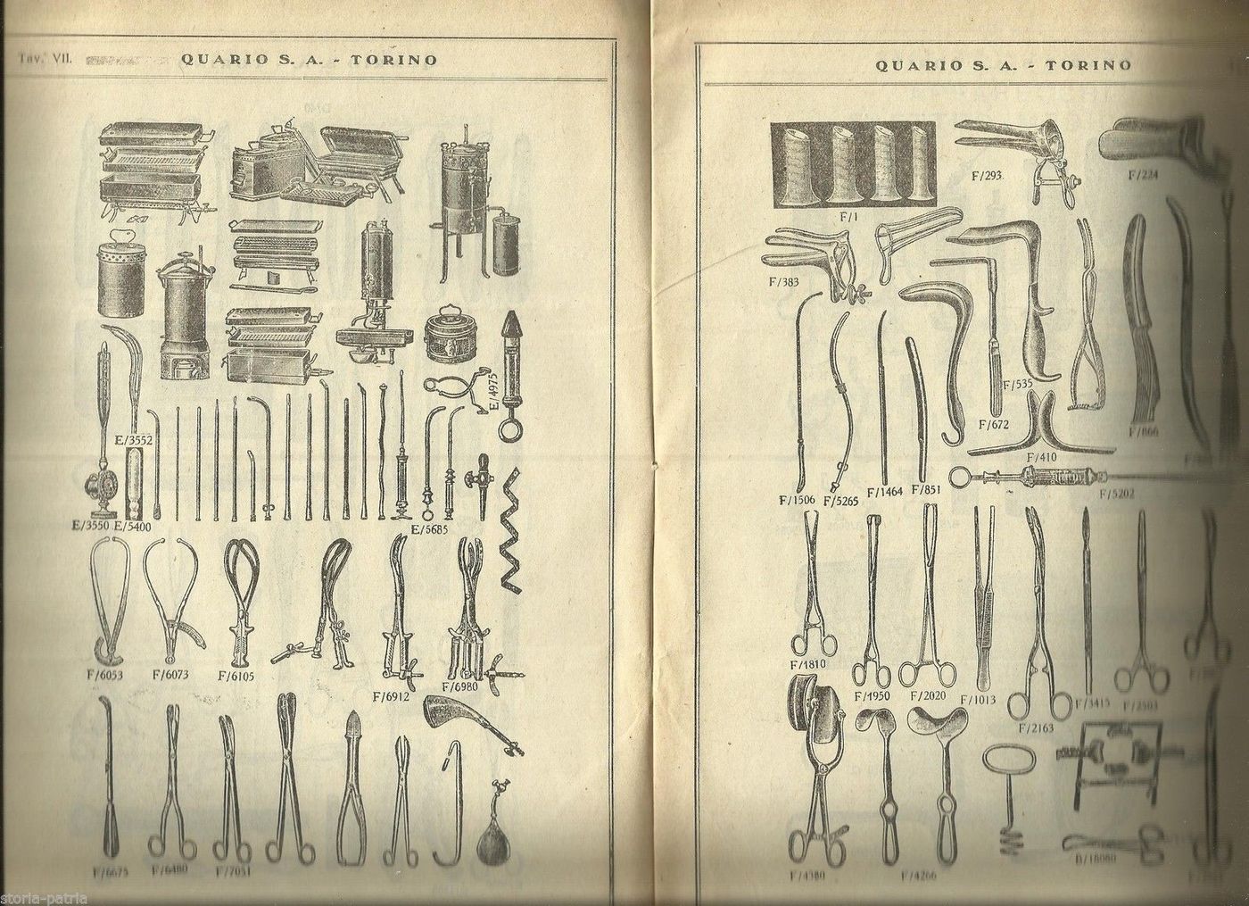 Catalogo Strumenti Medici E Chirurgici Quario, Torino 1936