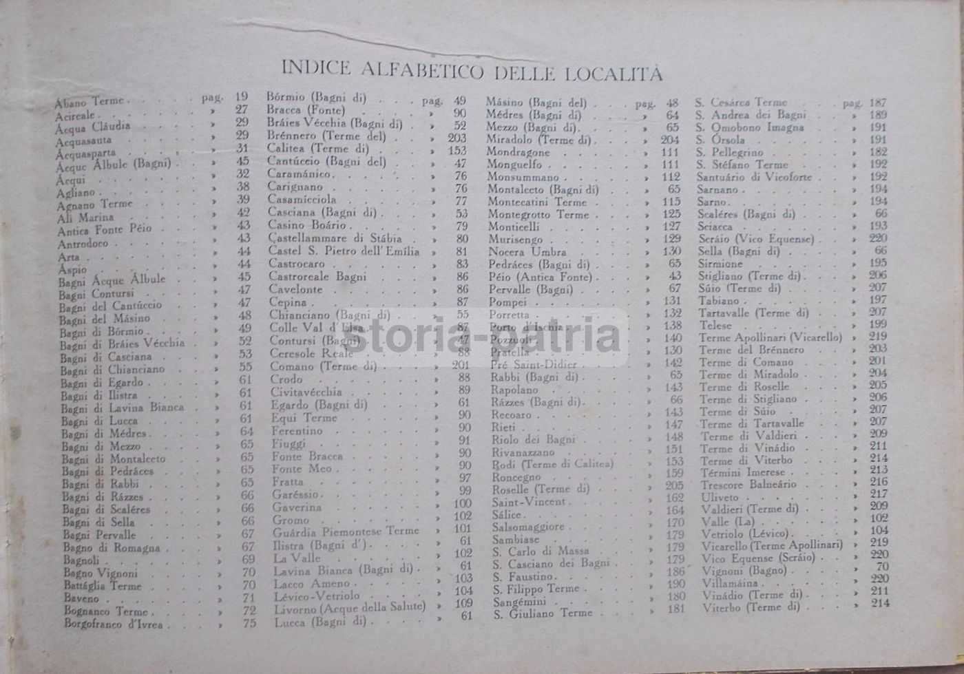 Guida Alle Stazioni Termali d'Italia, 1936