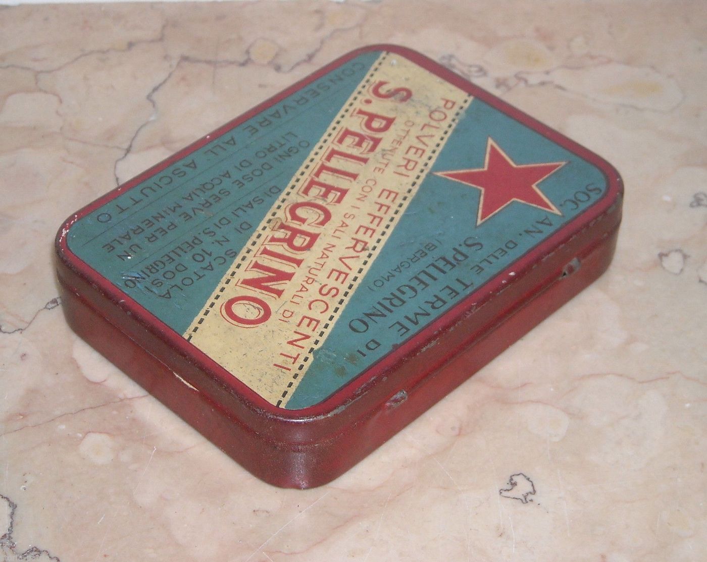 Astuccio Antico Polveri Effervescenti San Pellegrino, Bergamo