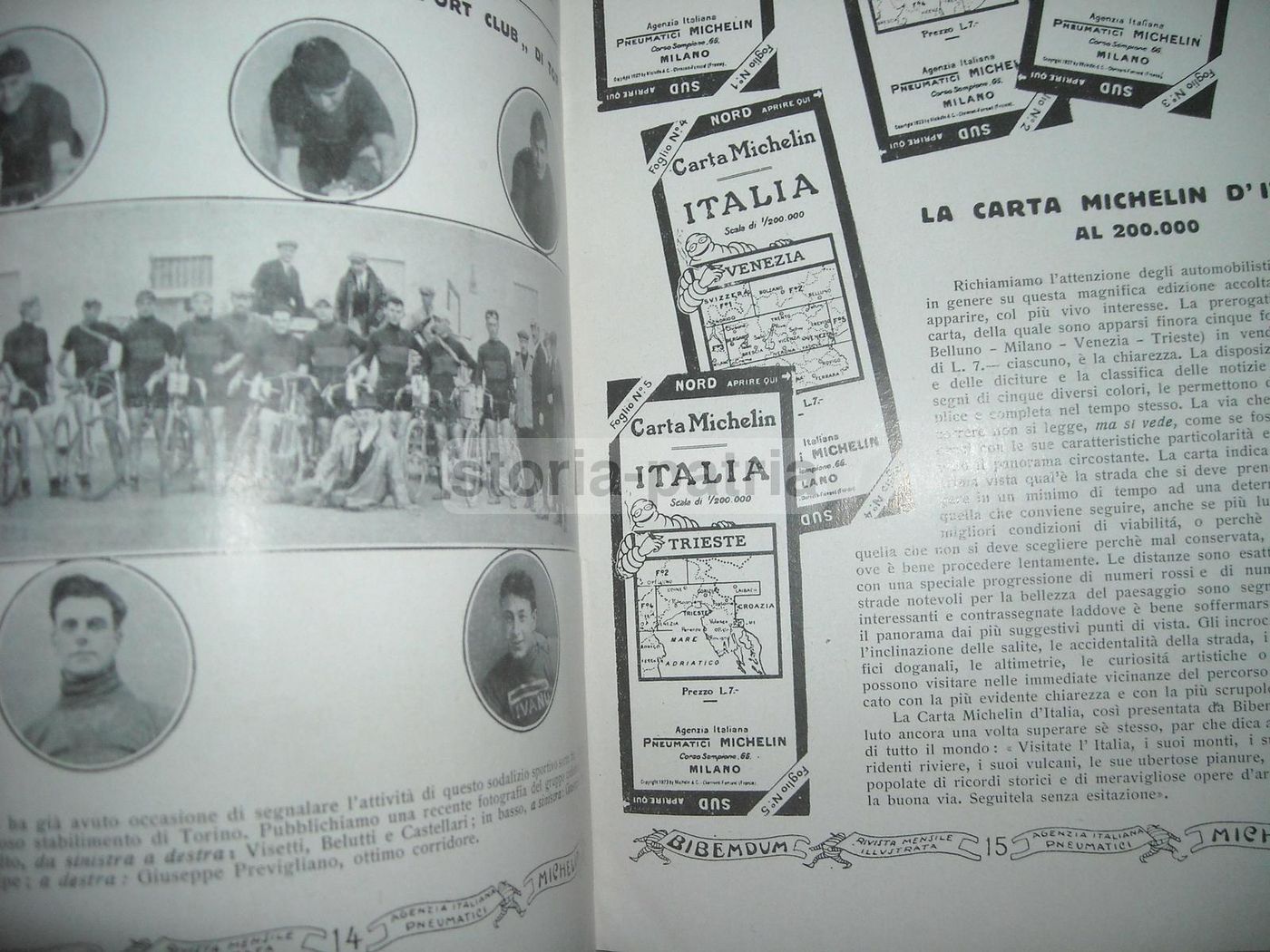 Bibendum: Rivista Michelin, Milano, Gennaio Marzo 1926