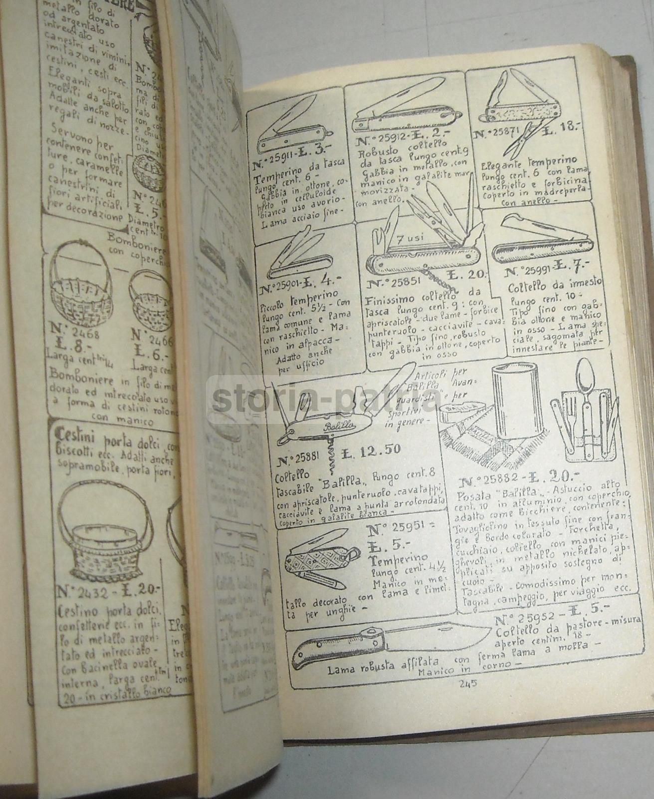 Catalogo Magazzini A. Marchesi Milano 1929 Pubblicitario Illustrato