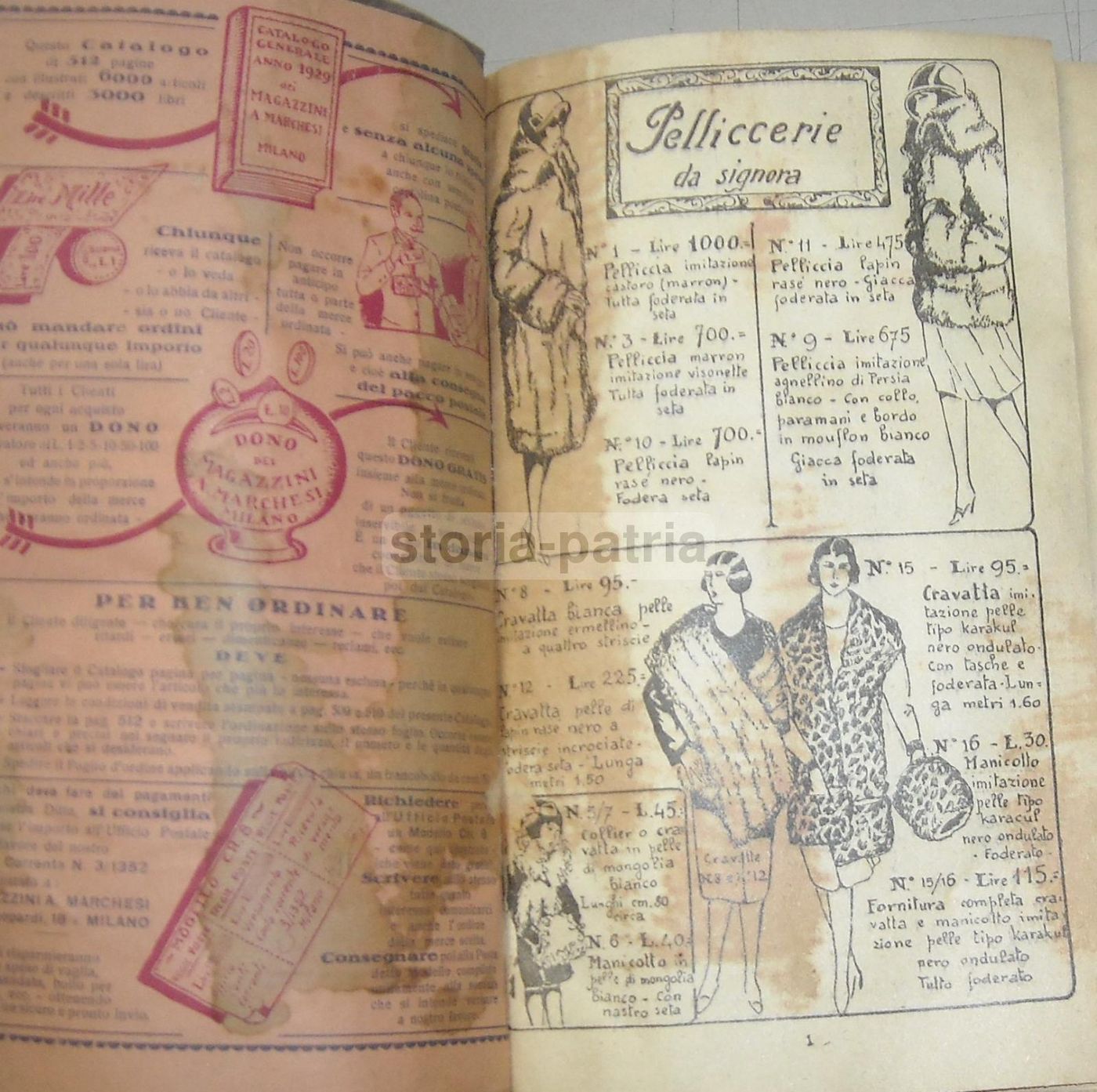 Catalogo Magazzini A. Marchesi Milano 1929 Pubblicitario Illustrato
