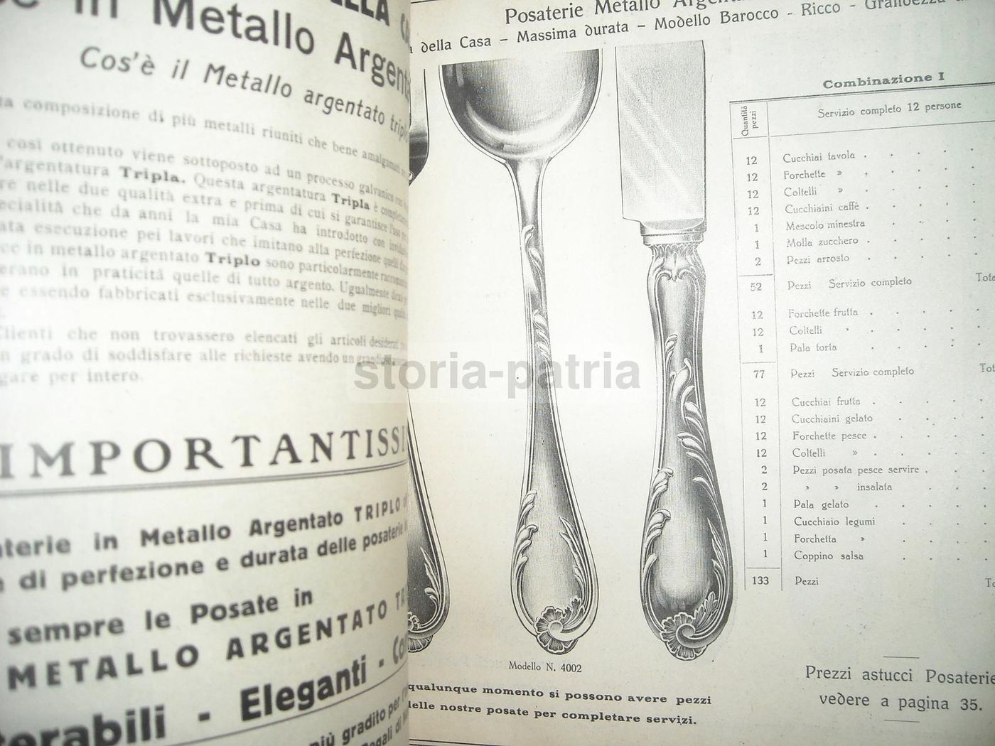 Catalogo Argenteria Cesare Marinai Milano 1927 Illustrato Posate