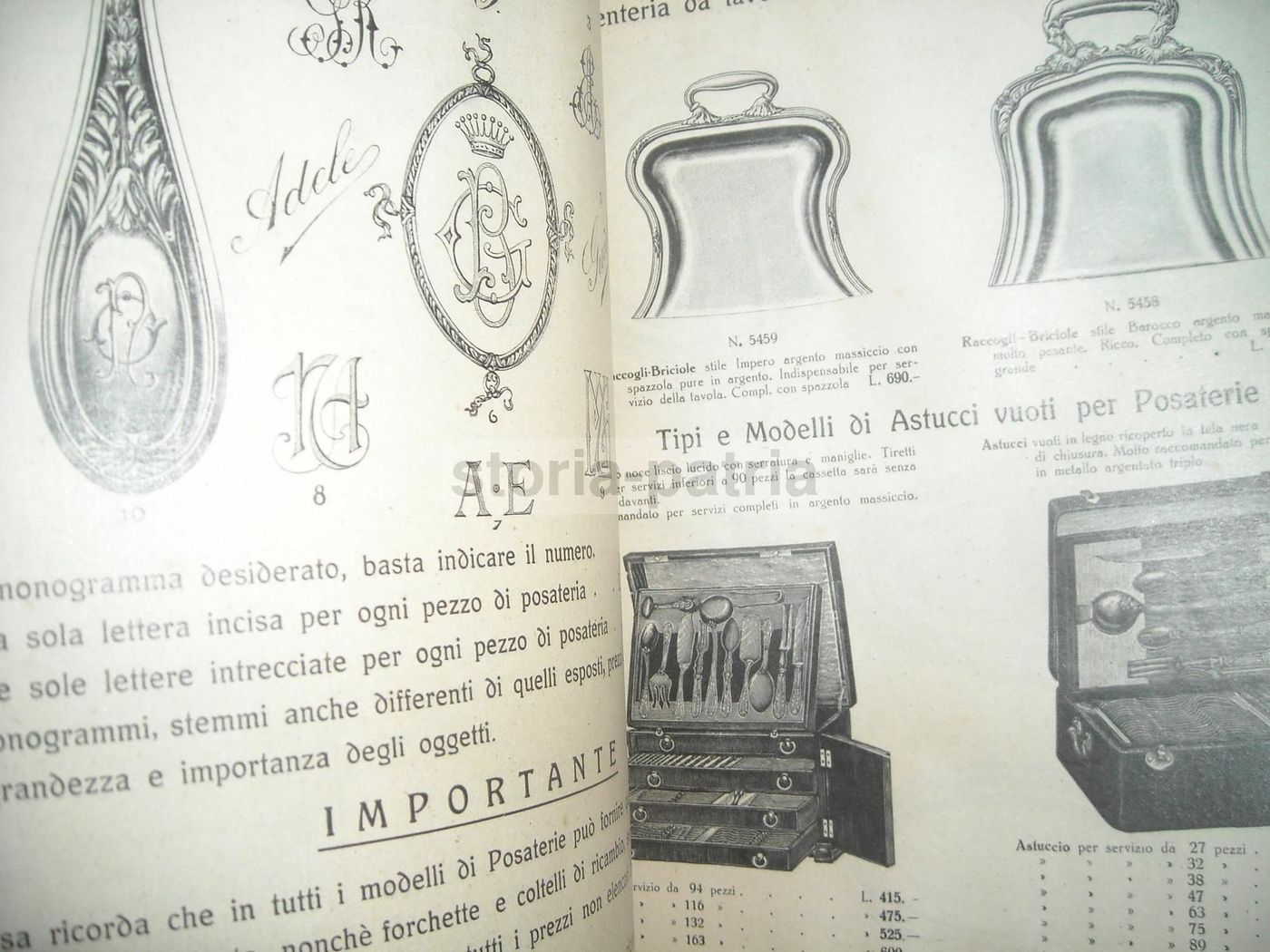 Catalogo Argenteria Cesare Marinai Milano 1927 Illustrato Posate