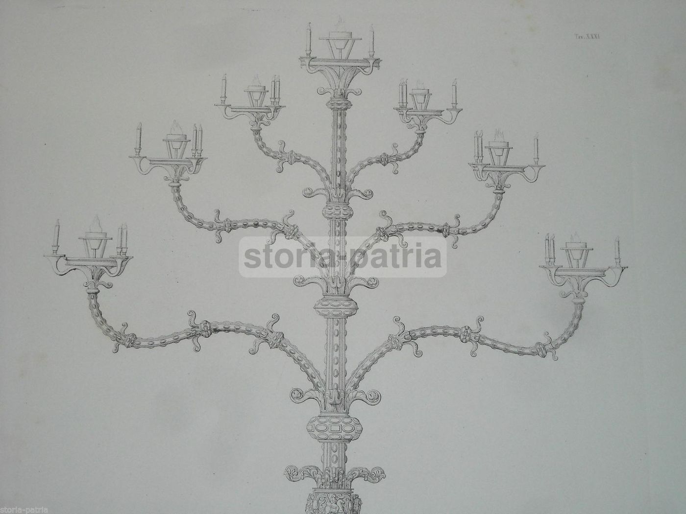 Candelabro Trivulzio: Due Antiche Incisioni Del Duomo Di Milano