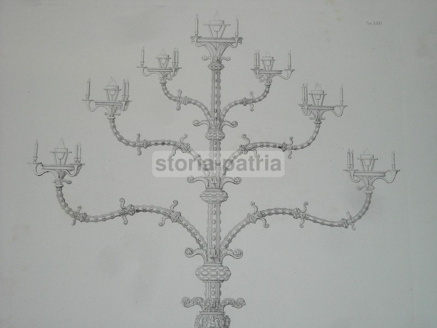 Candelabro Trivulzio: Due Antiche Incisioni Del Duomo Di Milano