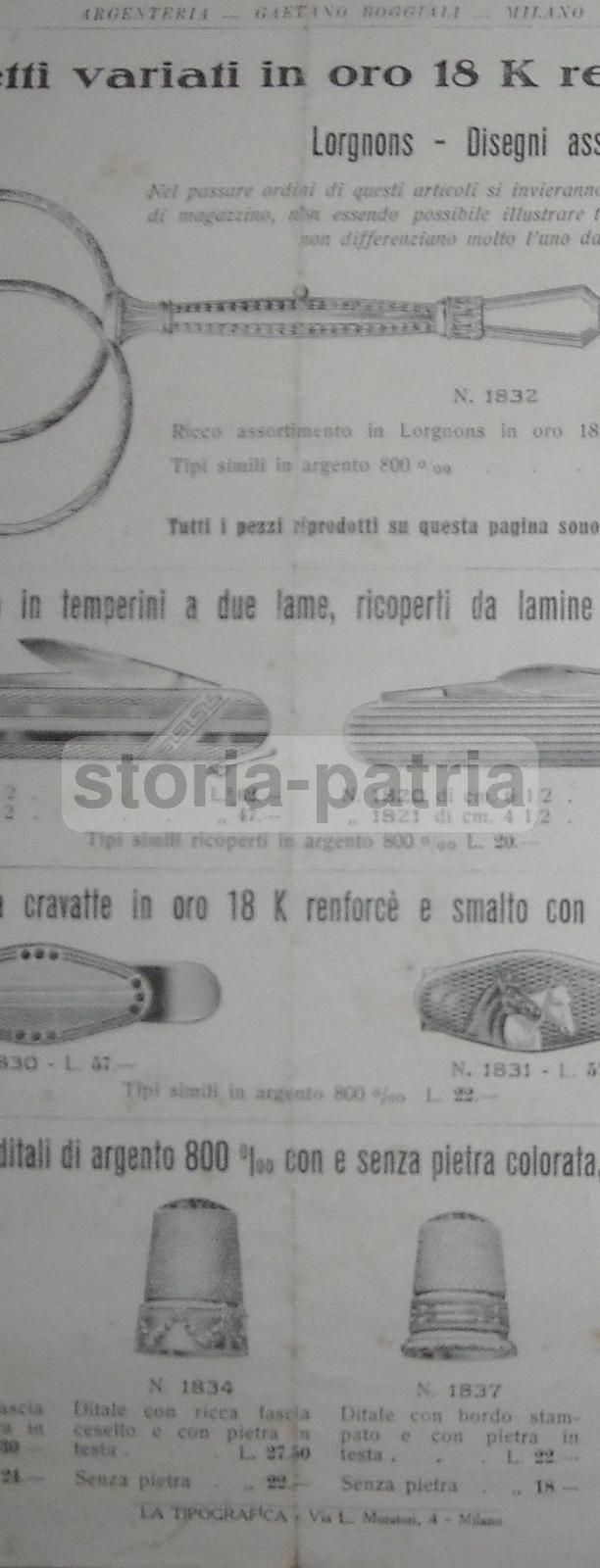 Catalogo Boggiali Argenteria Milano: Penne Waterman E Kaweco, Anni 30