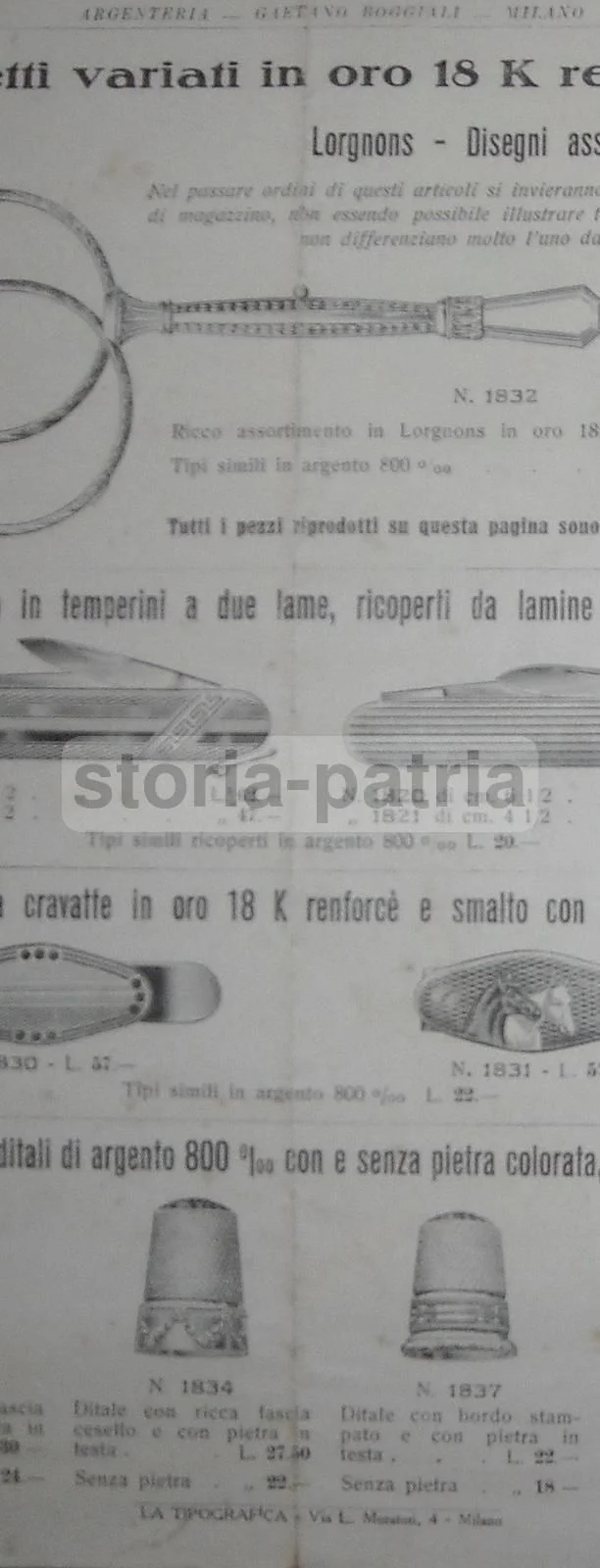 Boggiali Silverware Milan Catalogue: Waterman and Kaweco Pens, 1930s
