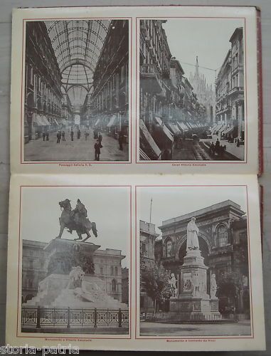 Album Fotografico Ricordo Di Milano 1906: Monumenti E Vedute