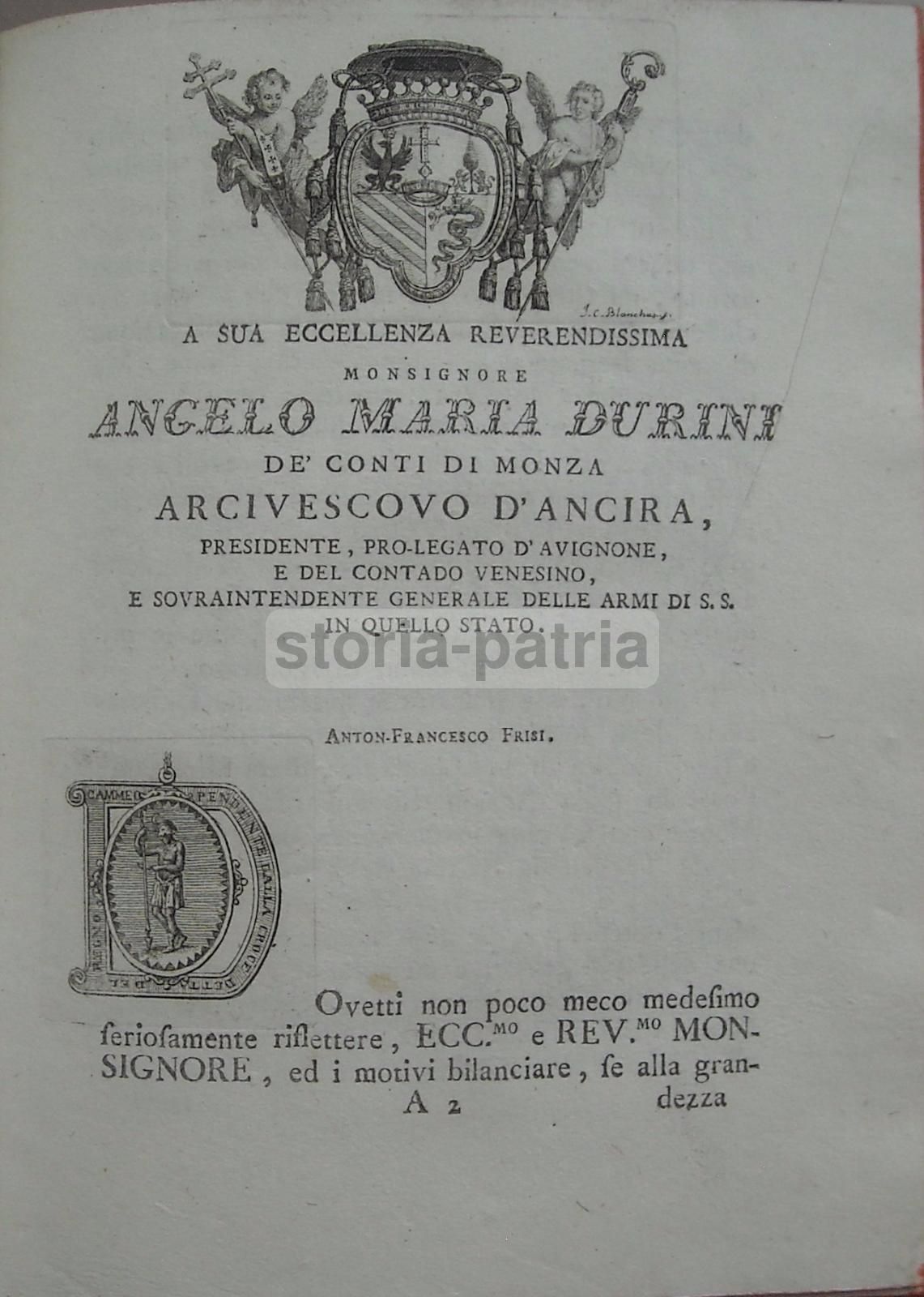Memorie Della Chiesa Monzese, Antonio Francesco Frisi, 1774 1777