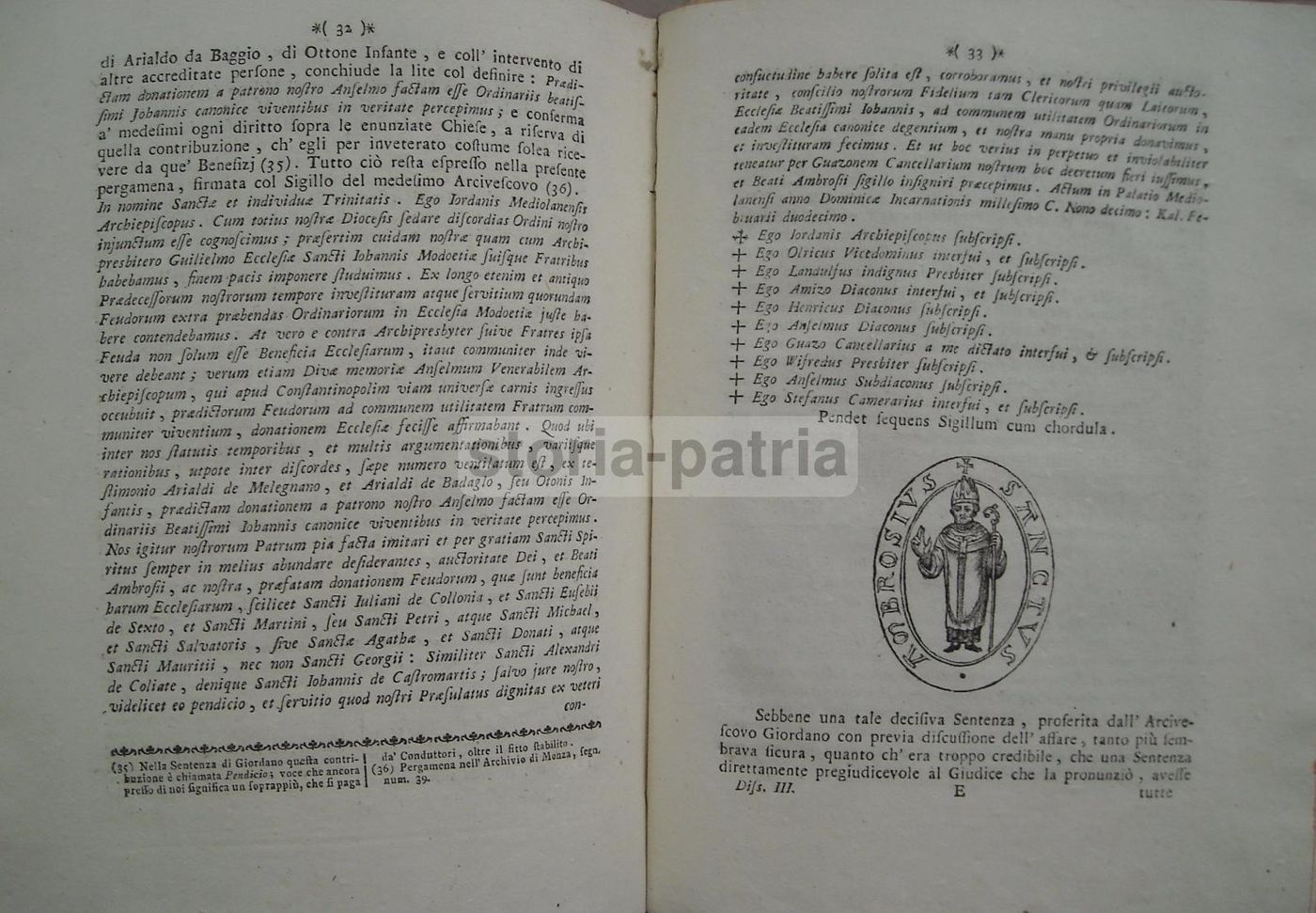 Memorie Della Chiesa Monzese, Antonio Francesco Frisi, 1774 1777